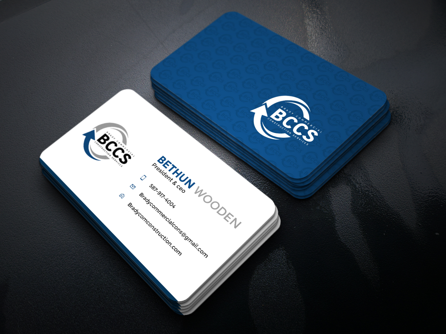 Business Card Design by Gexton for Brady Commercial Construction Services | Design #23520372