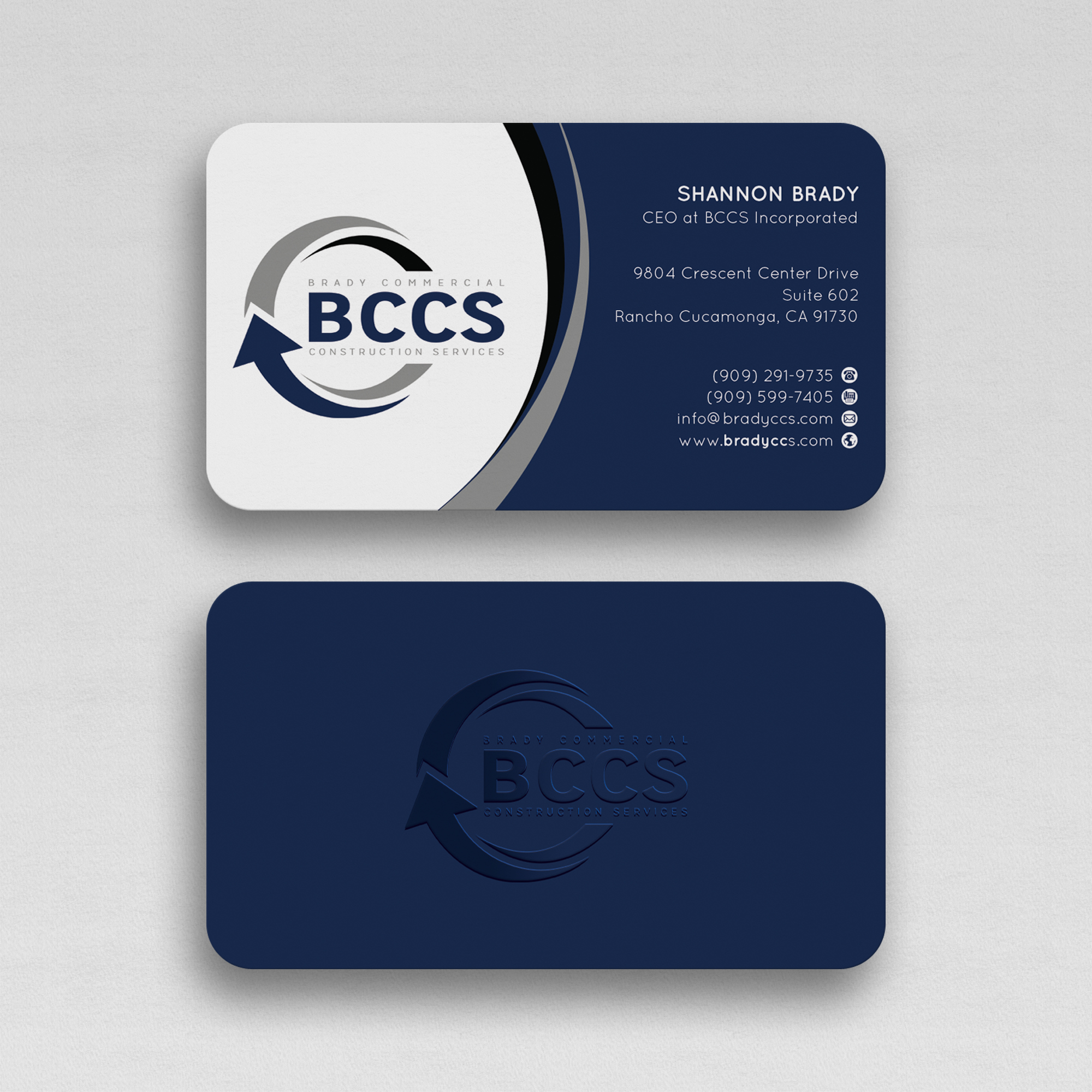 Business Card Design by WebixBD for Brady Commercial Construction Services | Design #23501832