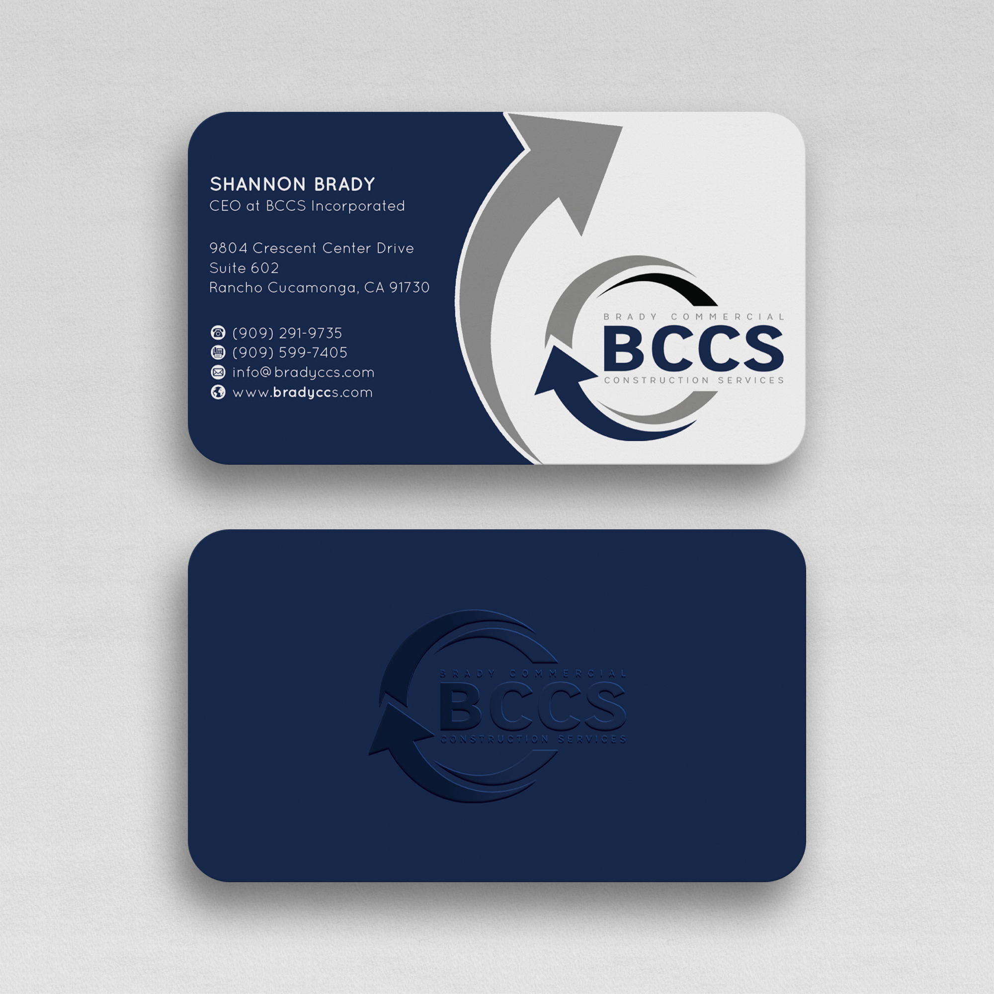 Business Card Design by WebixBD for Brady Commercial Construction Services | Design #23501892