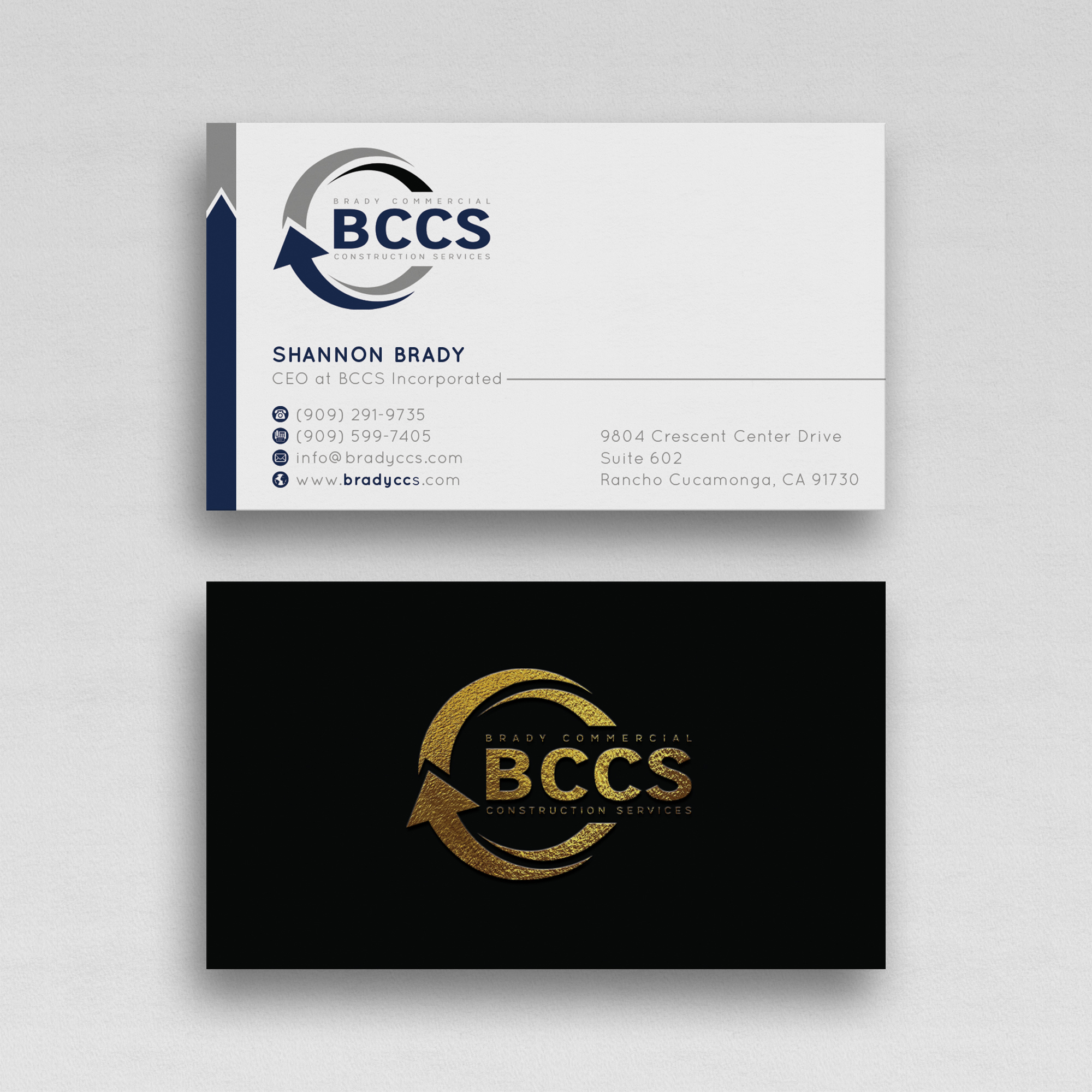 Business Card Design by WebixBD for Brady Commercial Construction Services | Design #23502076