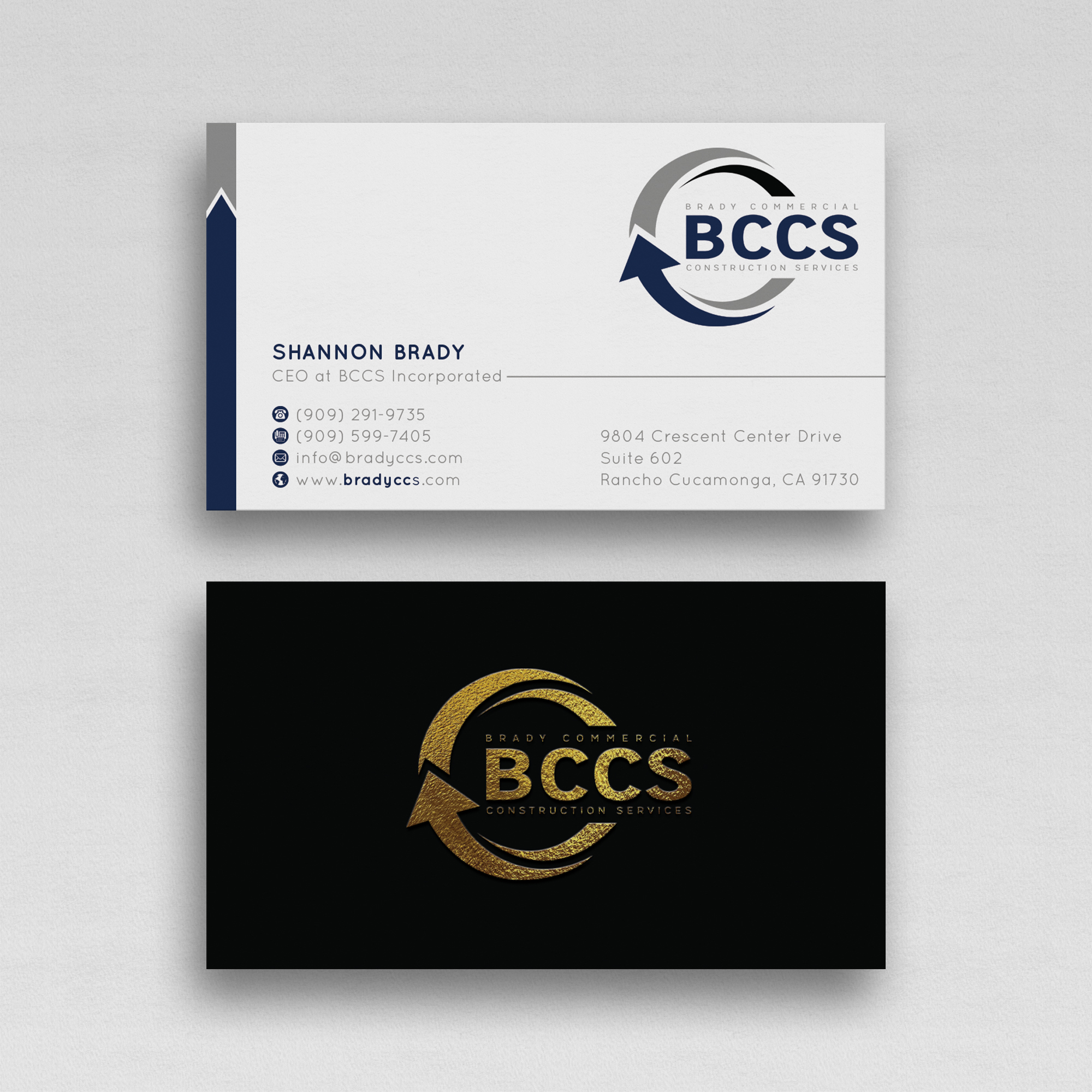 Business Card Design by WebixBD for Brady Commercial Construction Services | Design #23502083