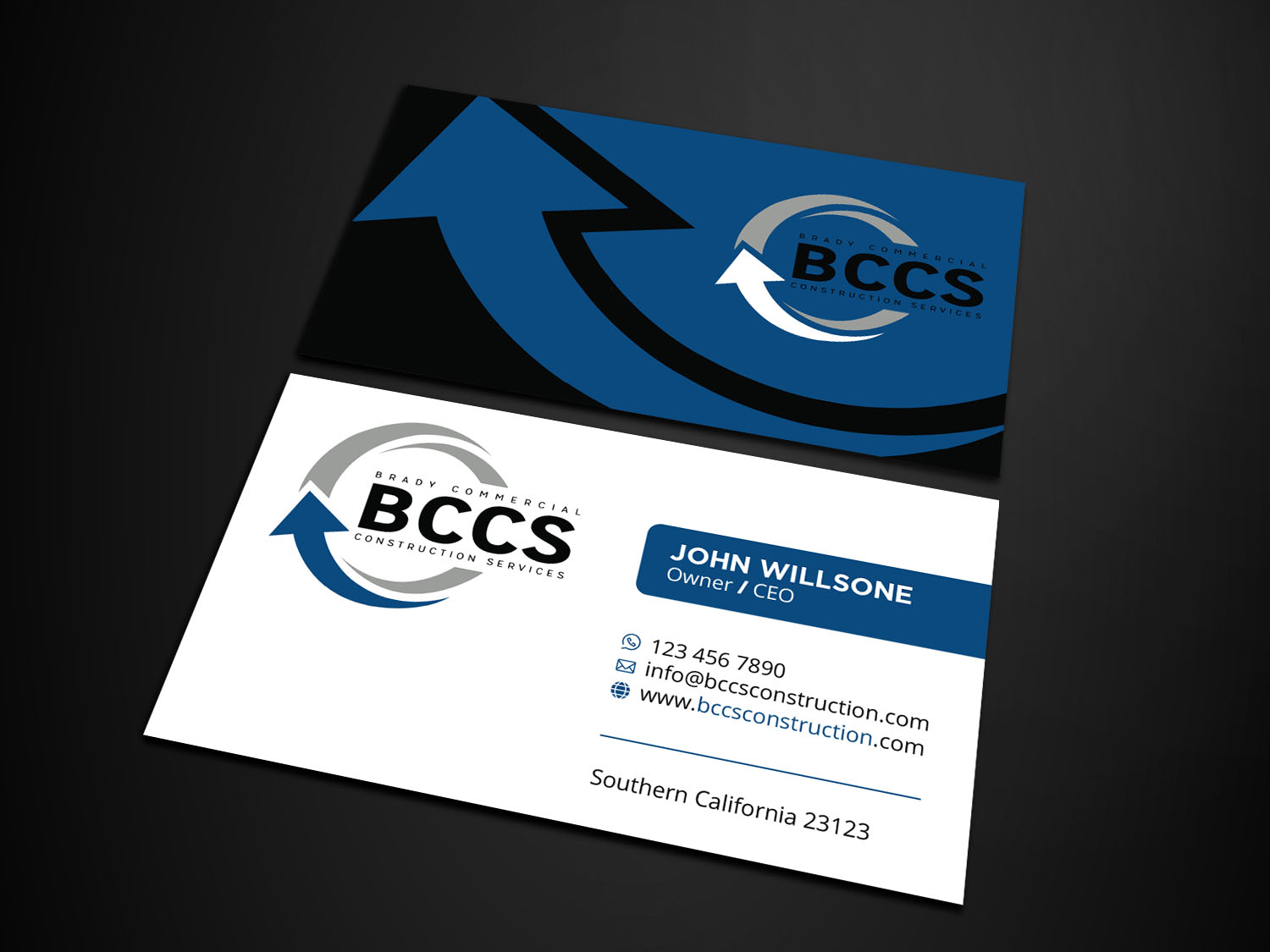 Diseño de Tarjeta de Presentación por Verified artistry (Design garden) para Brady Commercial Construction Services | Diseño #23502188