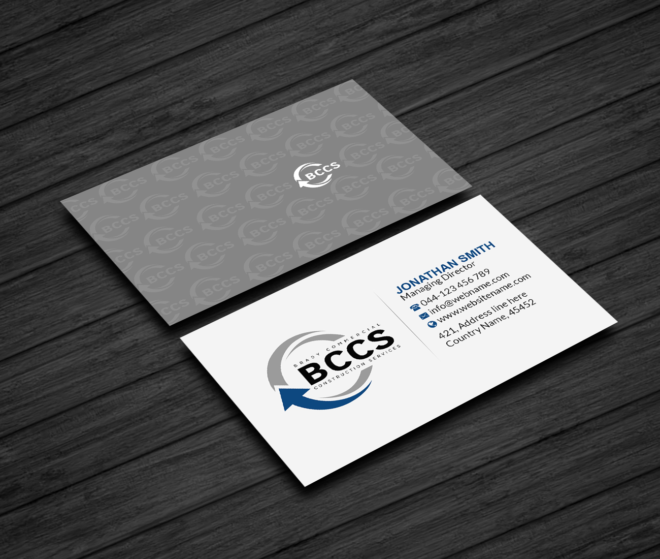 Business Card Design by Creations Box 2015 for Brady Commercial Construction Services | Design #23508793