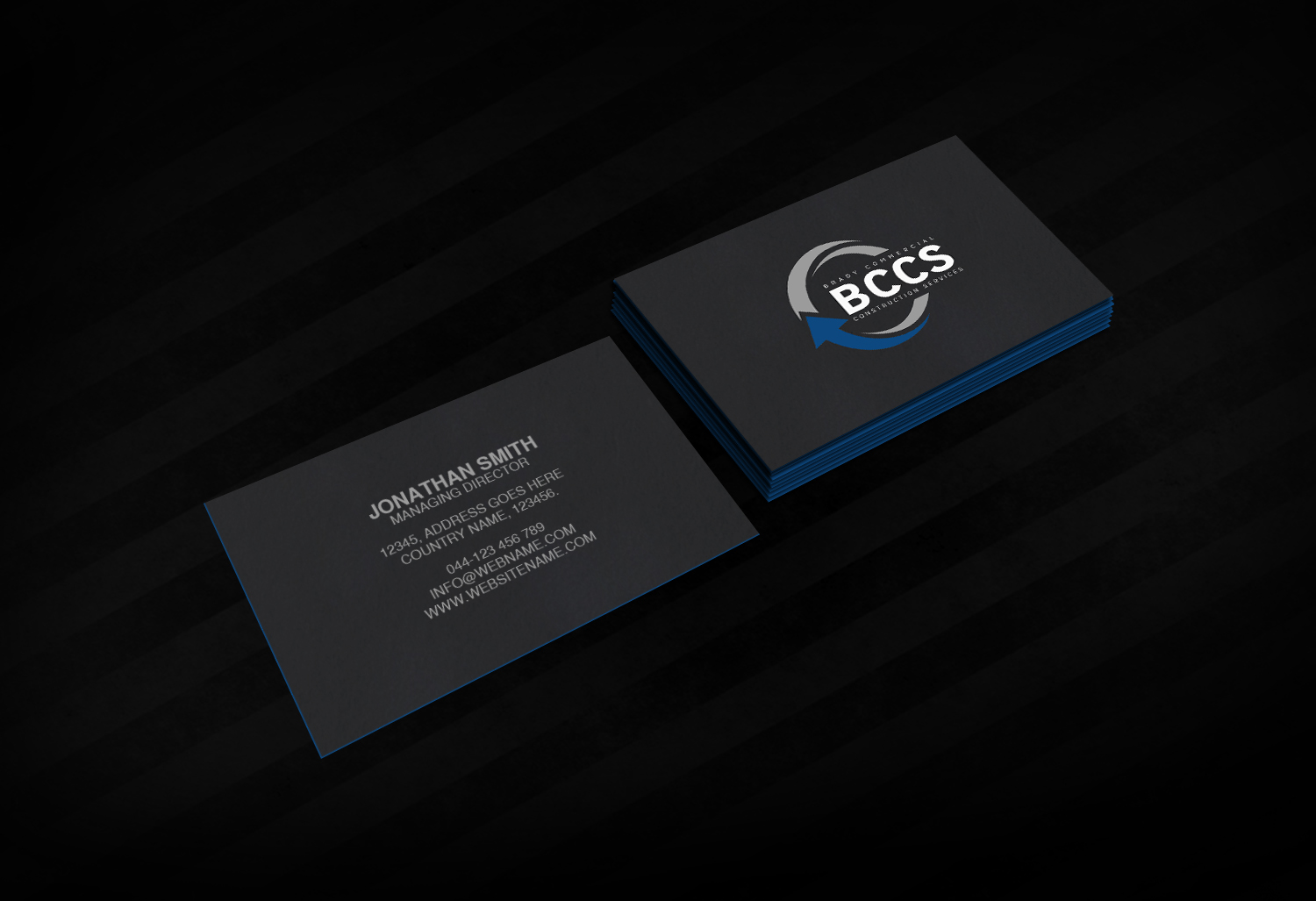 Design de Carte de Visite par Creations Box 2015 pour Brady Commercial Construction Services | Design #23508794