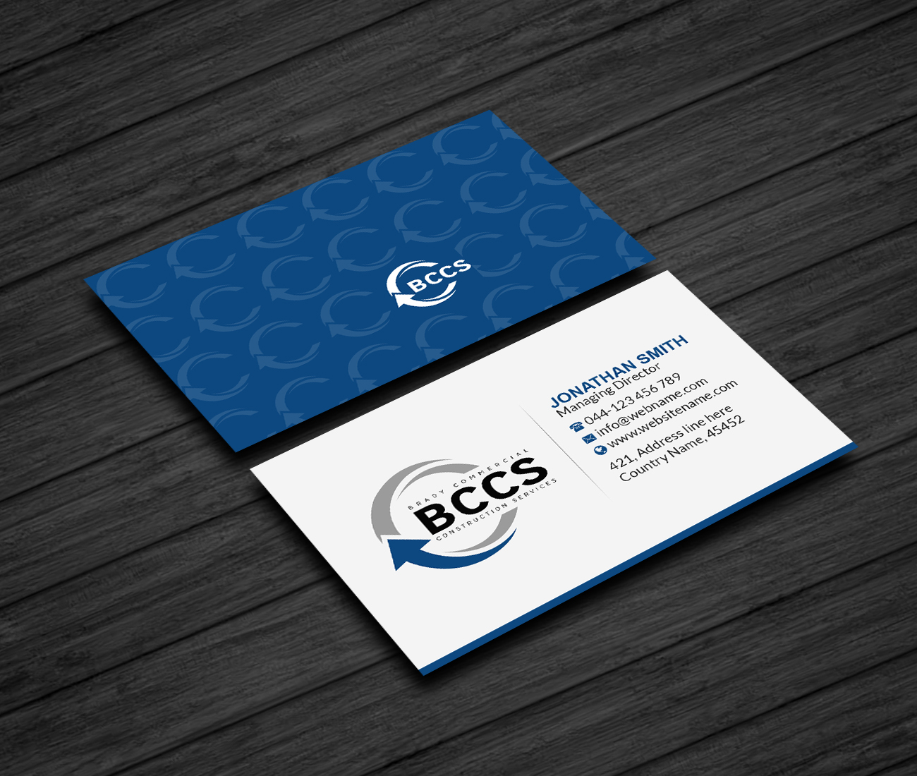 Business Card Design by Creations Box 2015 for Brady Commercial Construction Services | Design #23508795