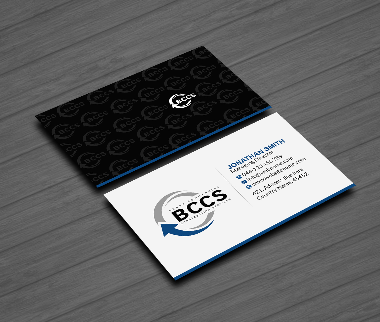 Design de Carte de Visite par Creations Box 2015 pour Brady Commercial Construction Services | Design #23509925