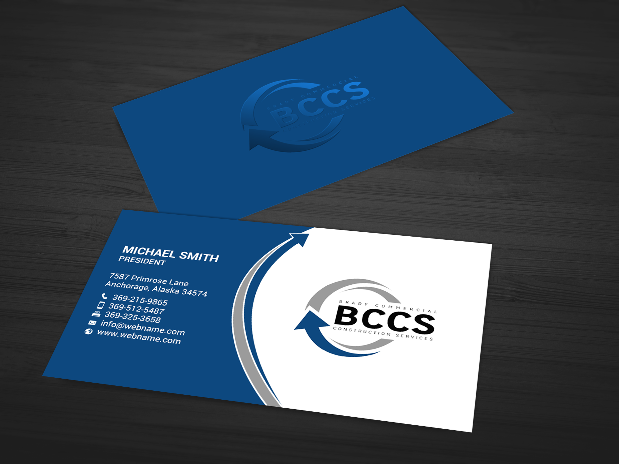 Business Card Design by chandrayaan.creative for Brady Commercial Construction Services | Design #23512436