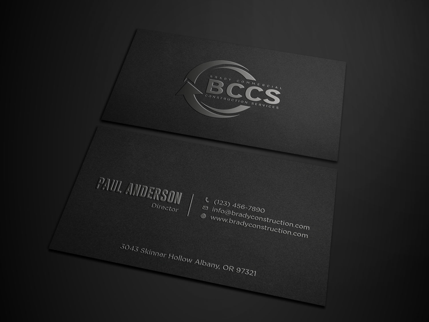 Design de Carte de Visite par Tripti Ranjan Gain pour Brady Commercial Construction Services | Design #23505053