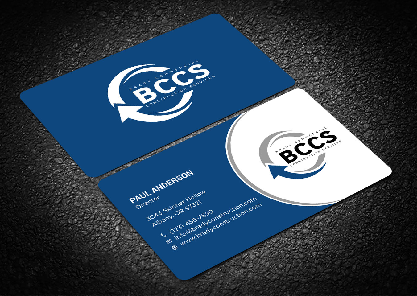 Business Card Design by Tripti Ranjan Gain for Brady Commercial Construction Services | Design #23505060