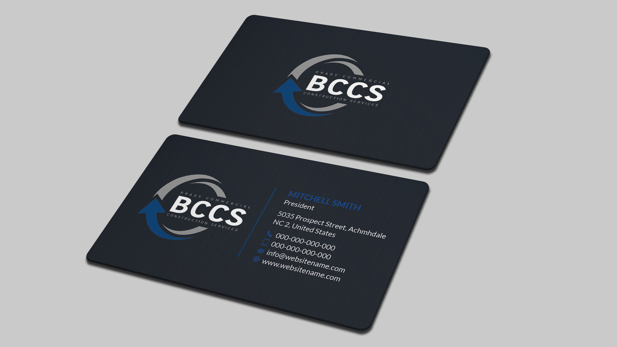 Business Card Design by T.R for Brady Commercial Construction Services | Design #23505145