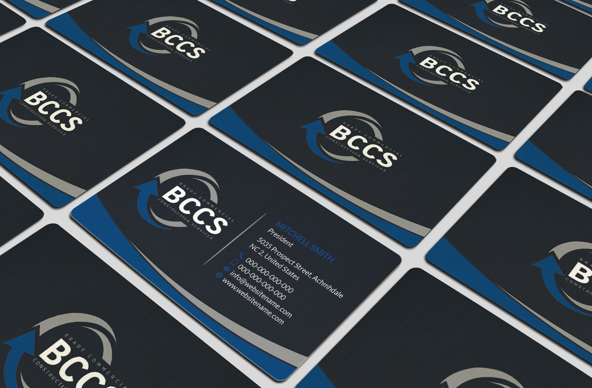 Business Card Design by T.R for Brady Commercial Construction Services | Design #23505909