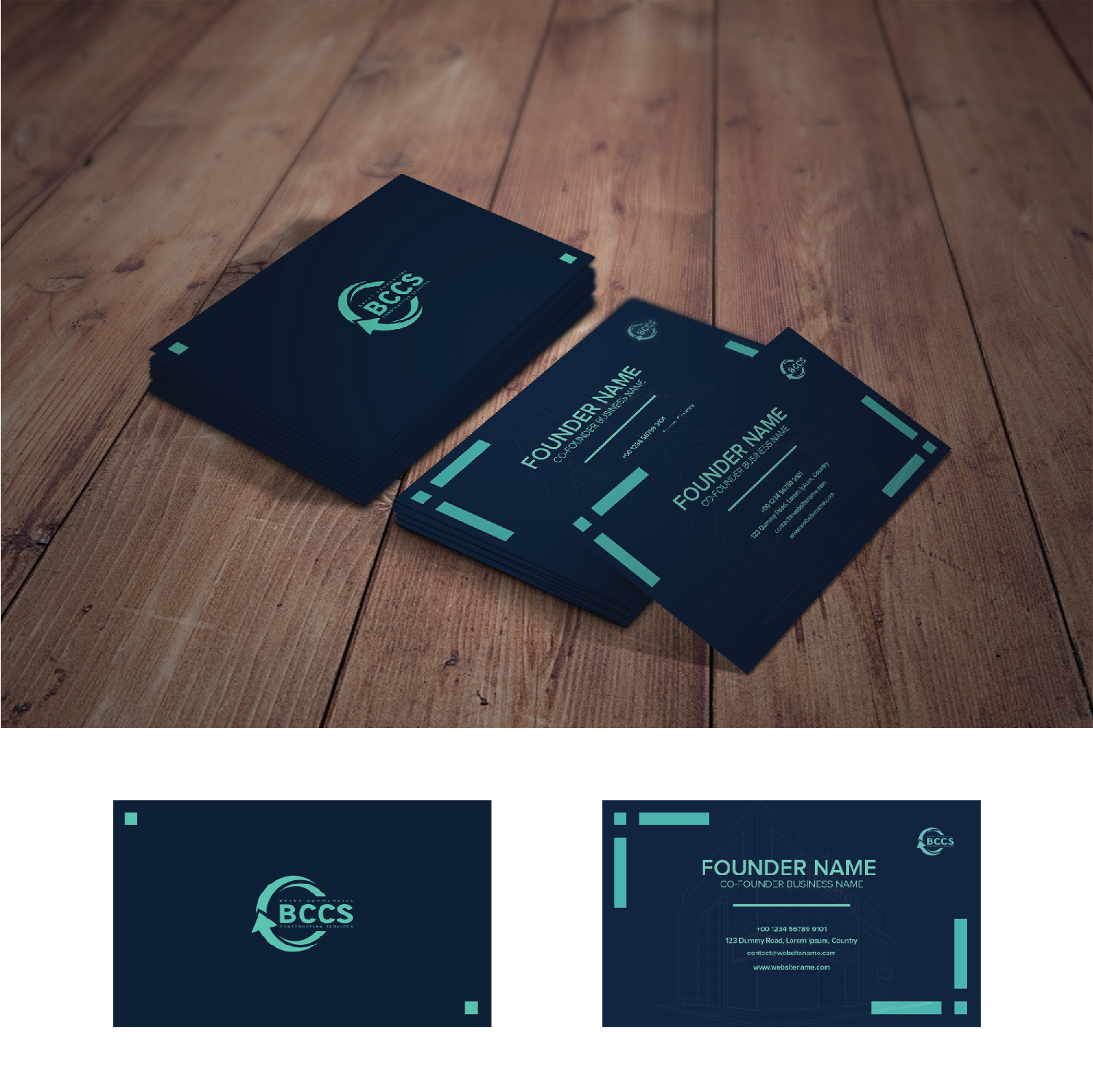 Business Card Design by Maxo-Biz for Brady Commercial Construction Services | Design #23509853
