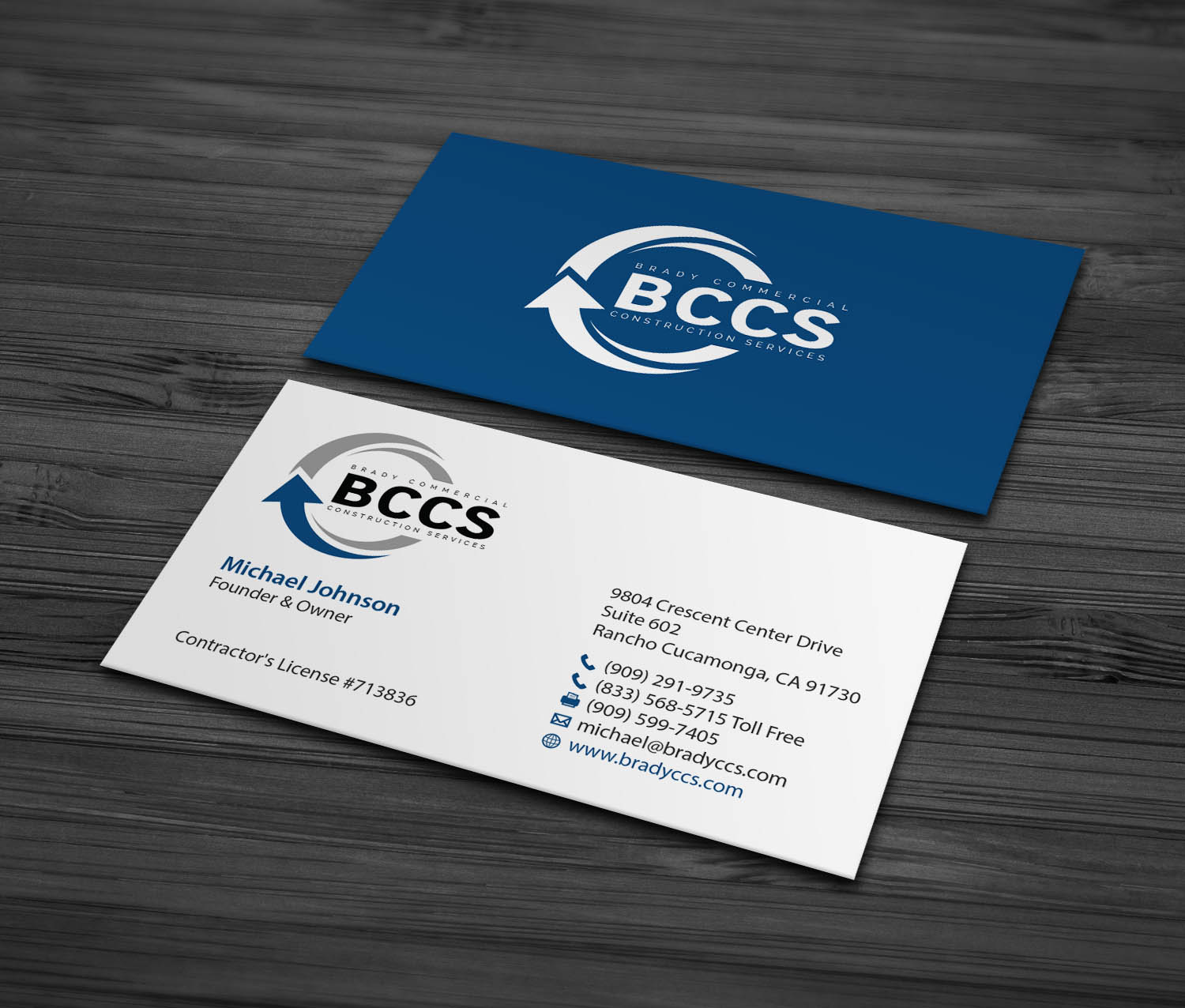 Design de Carte de Visite par MDesign pour Brady Commercial Construction Services | Design #23511340