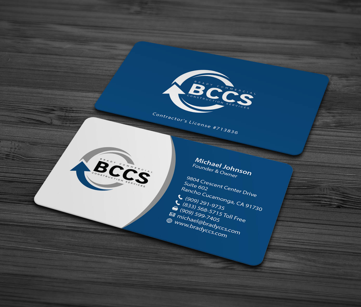 Business Card Design by MDesign for Brady Commercial Construction Services | Design #23511354