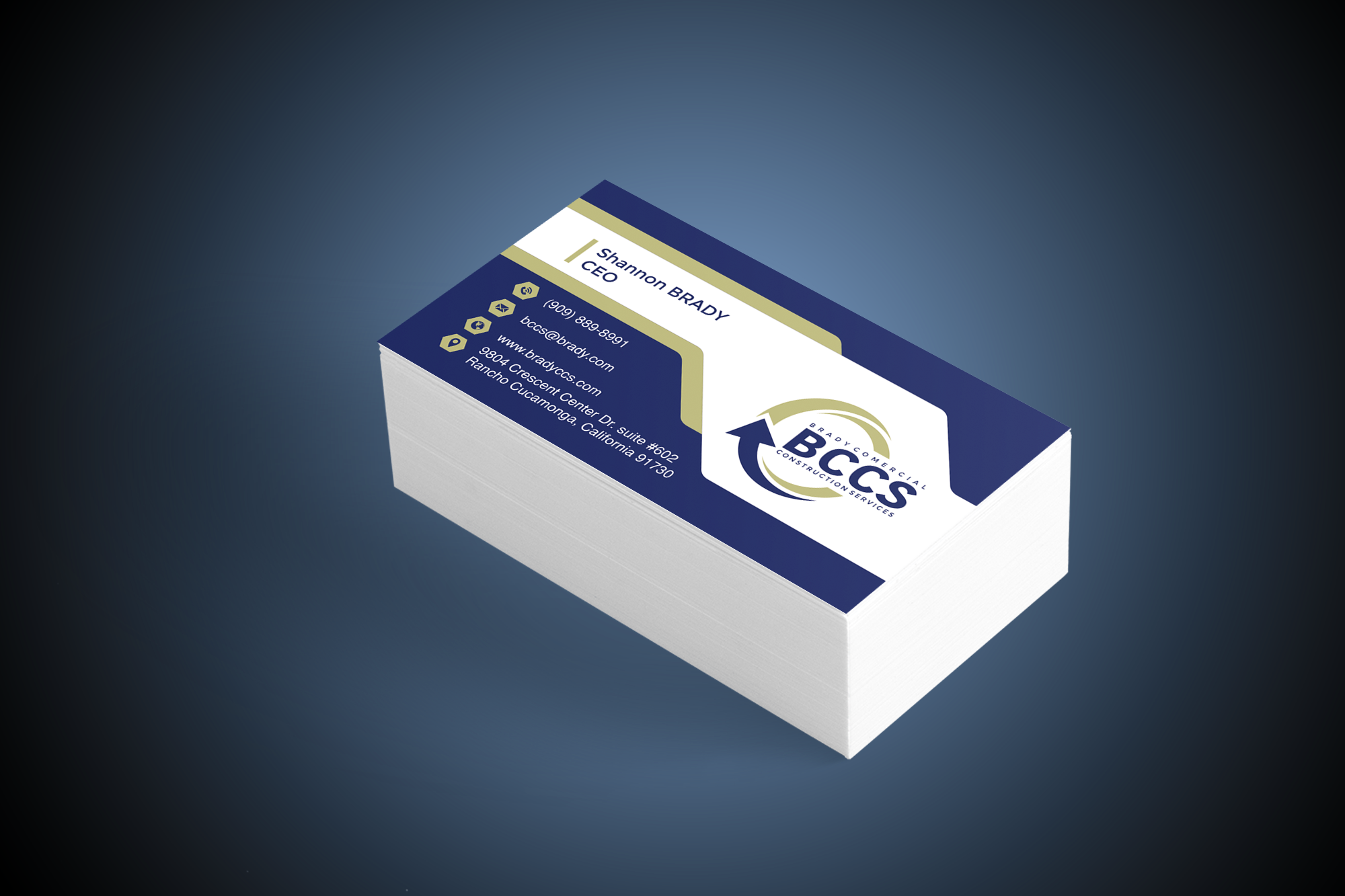 Business Card Design by 333 Adrian 888 for Brady Commercial Construction Services | Design #23527967