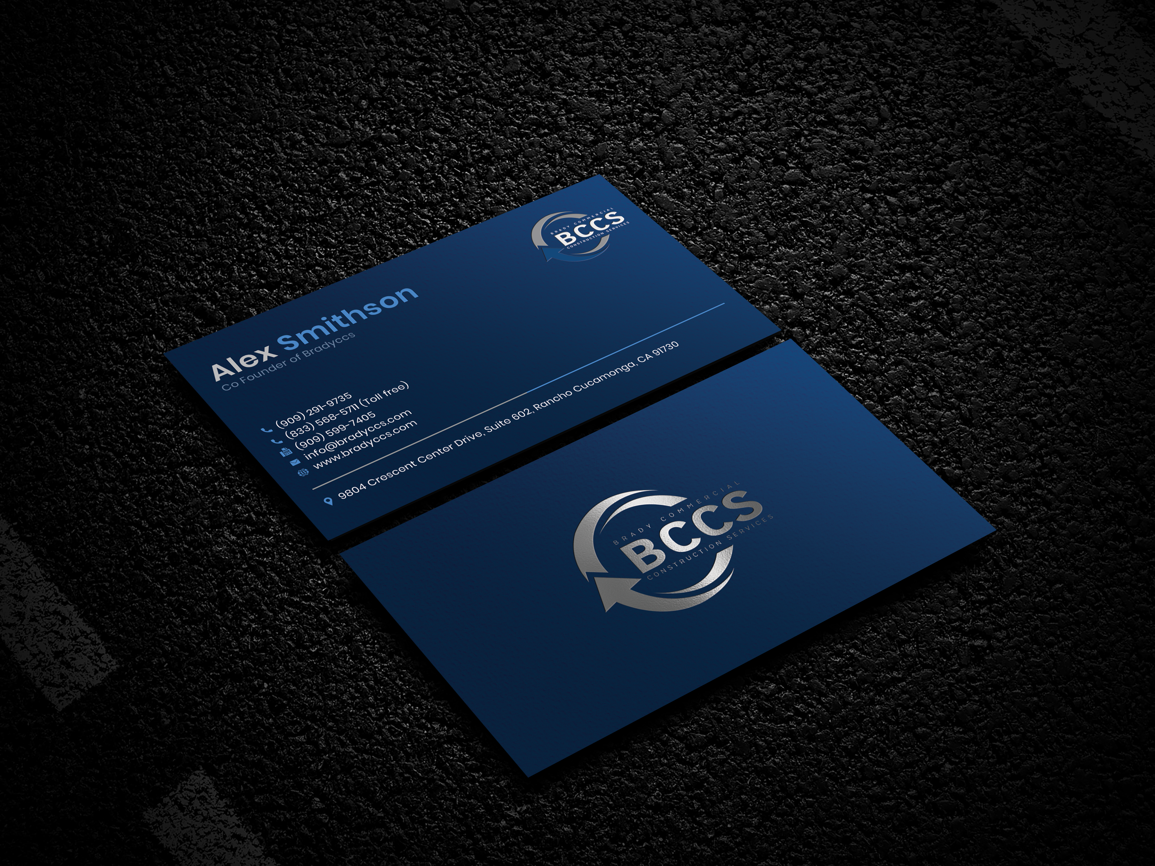 Business Card Design by Soma.Debnath for Brady Commercial Construction Services | Design #23532373