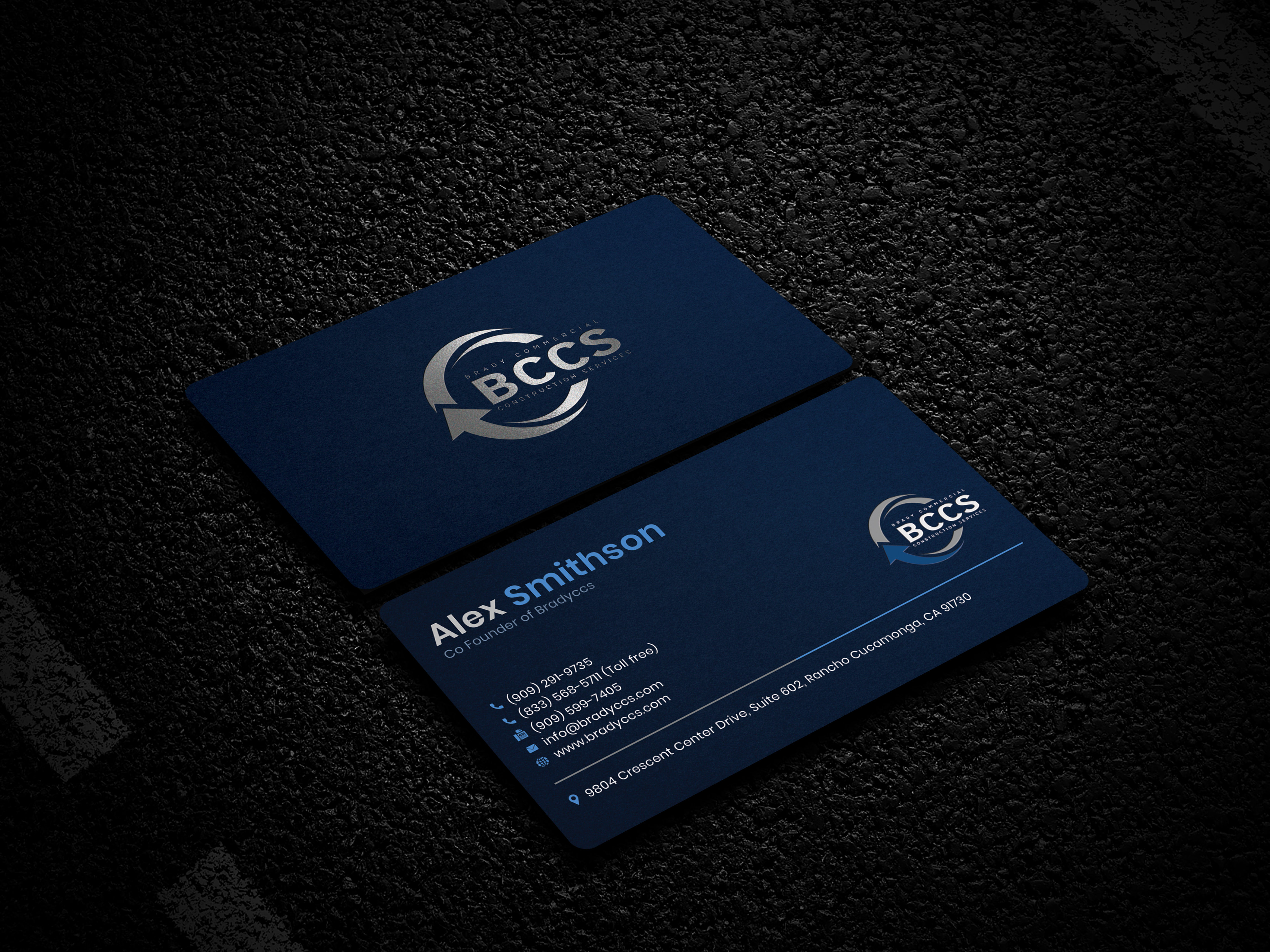 Business Card Design by Soma.Debnath for Brady Commercial Construction Services | Design #23532423