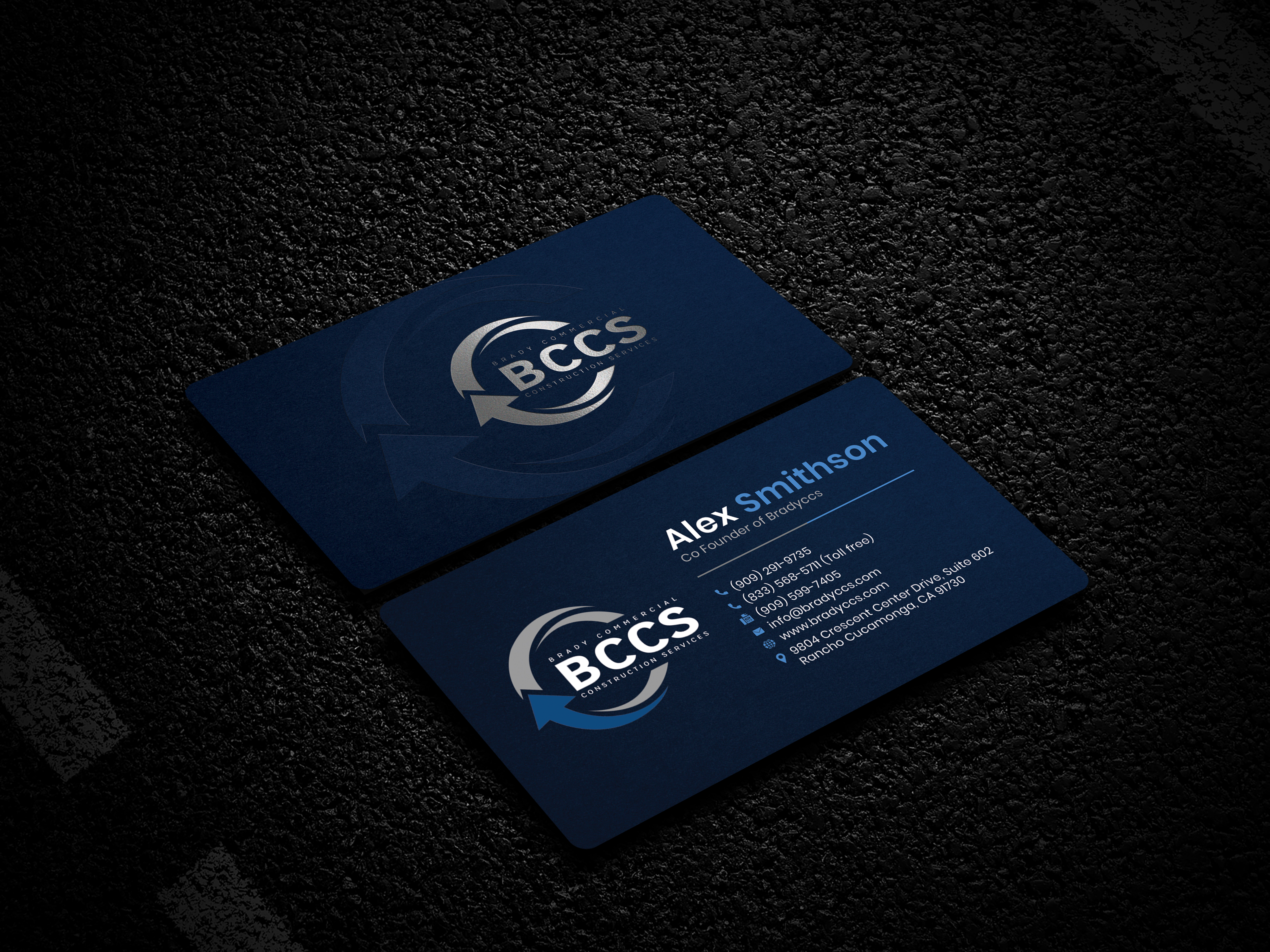 Business Card Design by Soma.Debnath for Brady Commercial Construction Services | Design #23532970