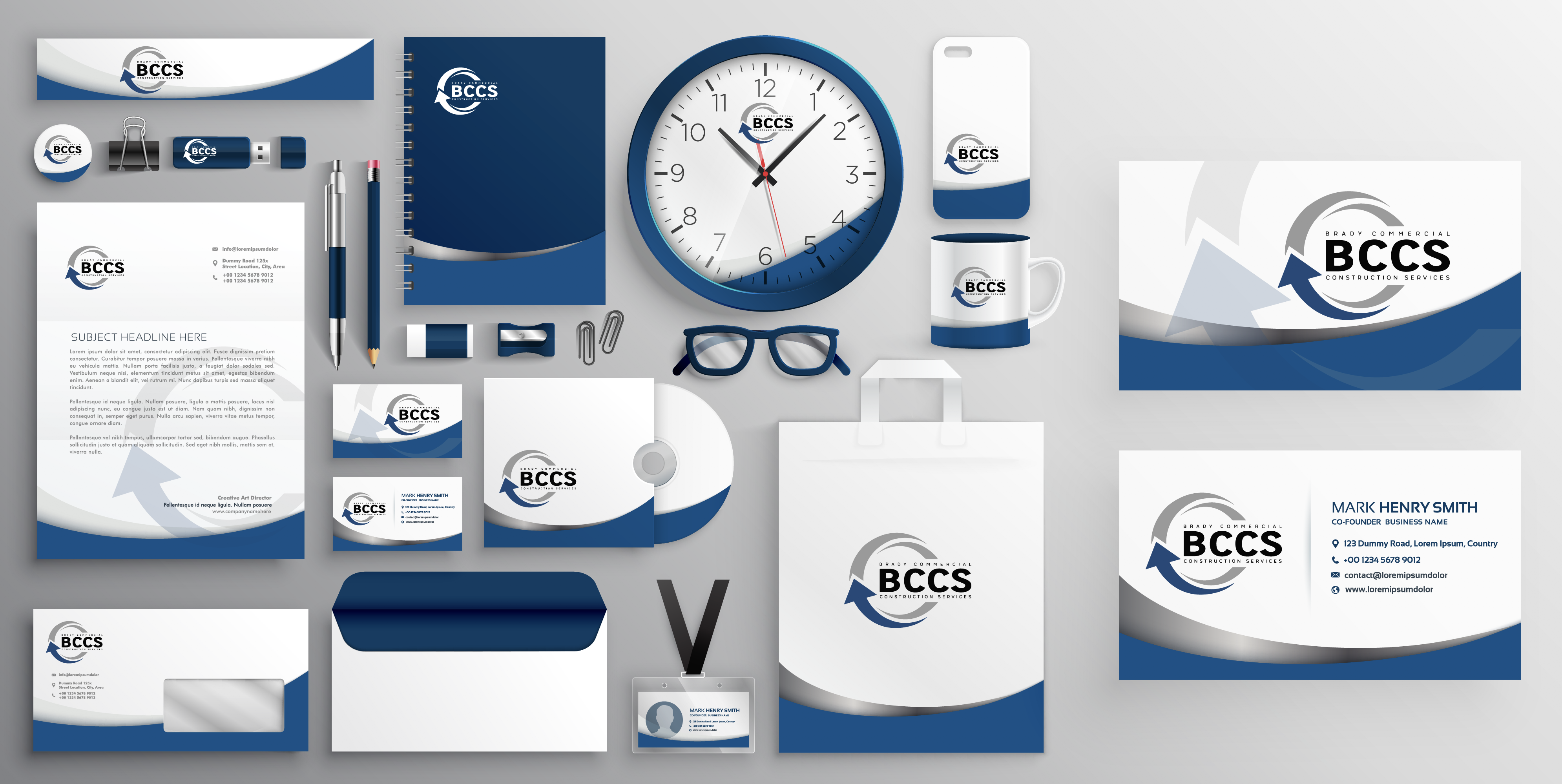 Business Card Design by Design Republic for Brady Commercial Construction Services | Design #23500312