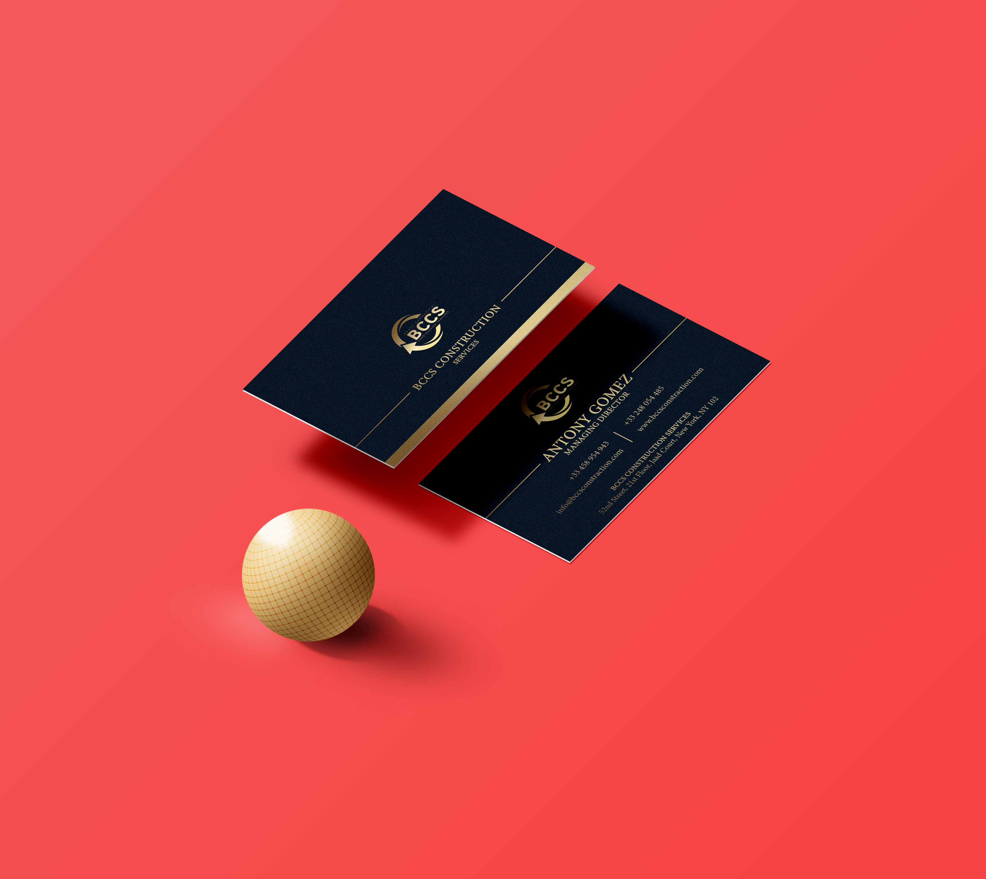 Business Card Design by Sagarhossain.sm for Brady Commercial Construction Services | Design #23551506