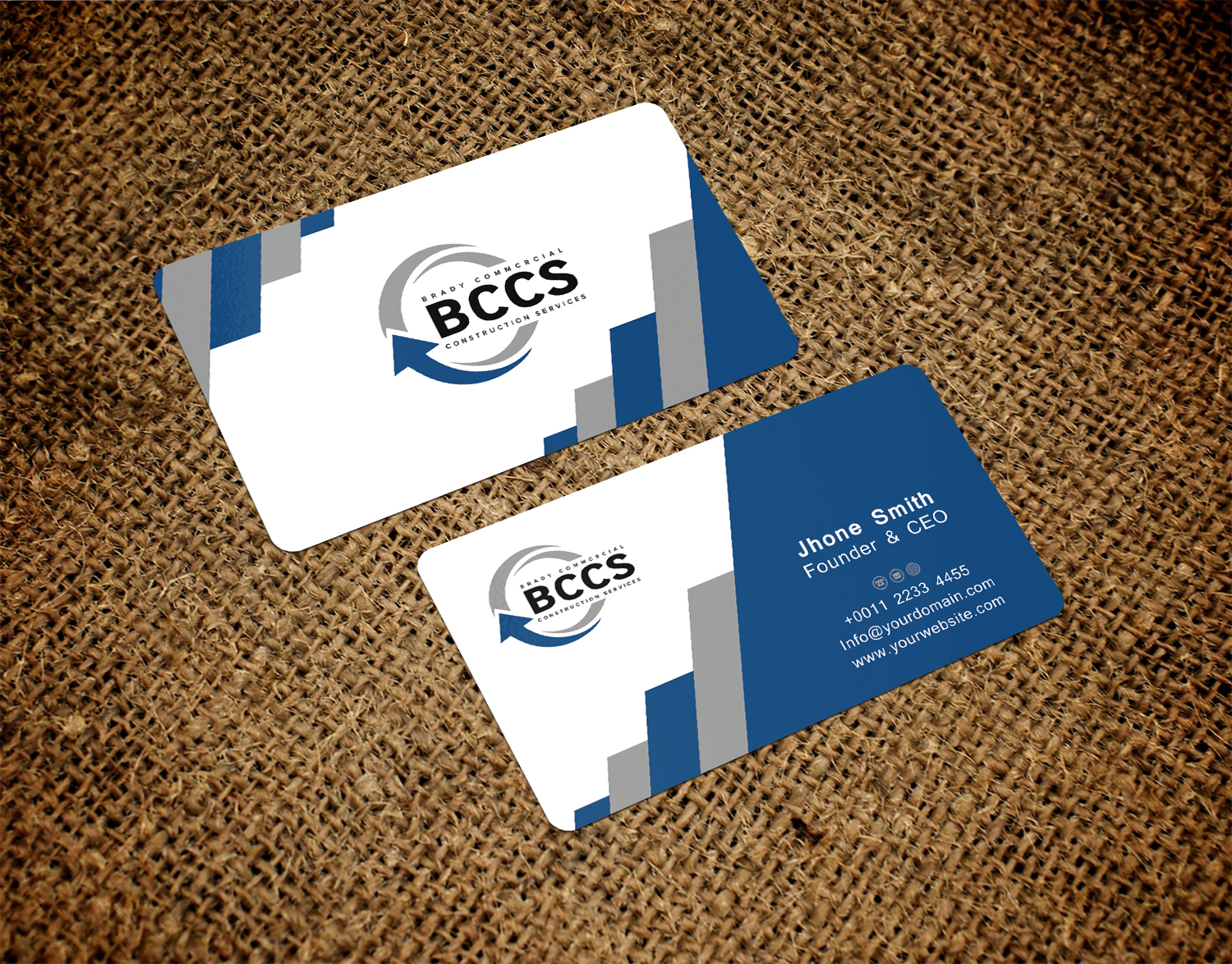 Business Card Design by Graphics Design Help for Brady Commercial Construction Services | Design #23520037