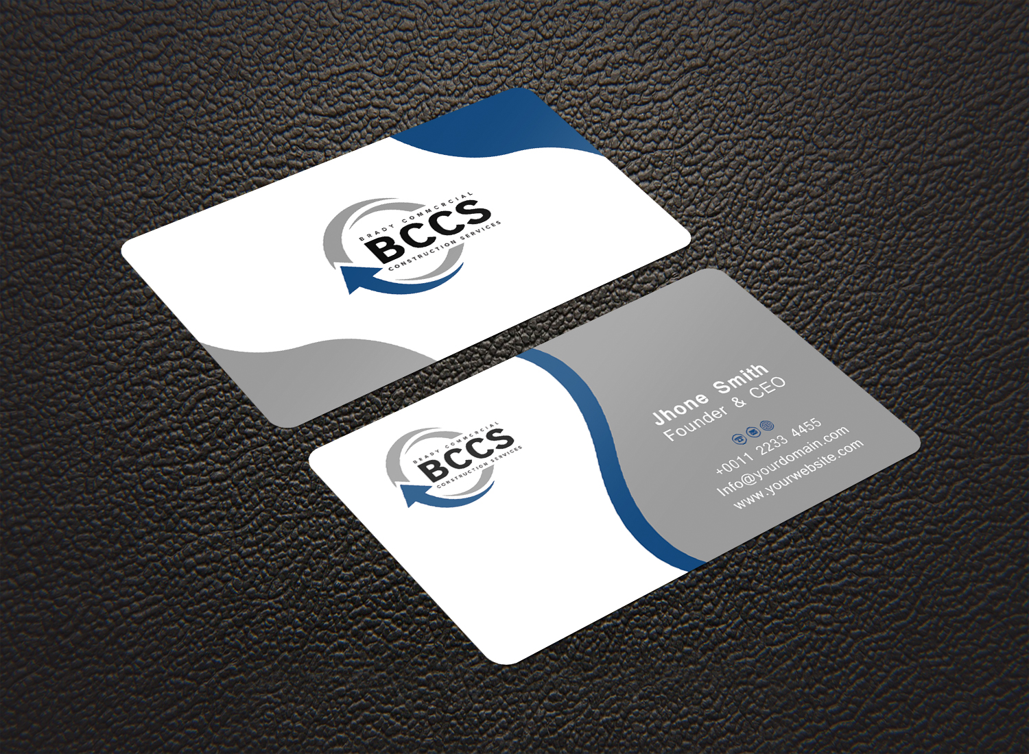 Business Card Design by Graphics Design Help for Brady Commercial Construction Services | Design #23520038
