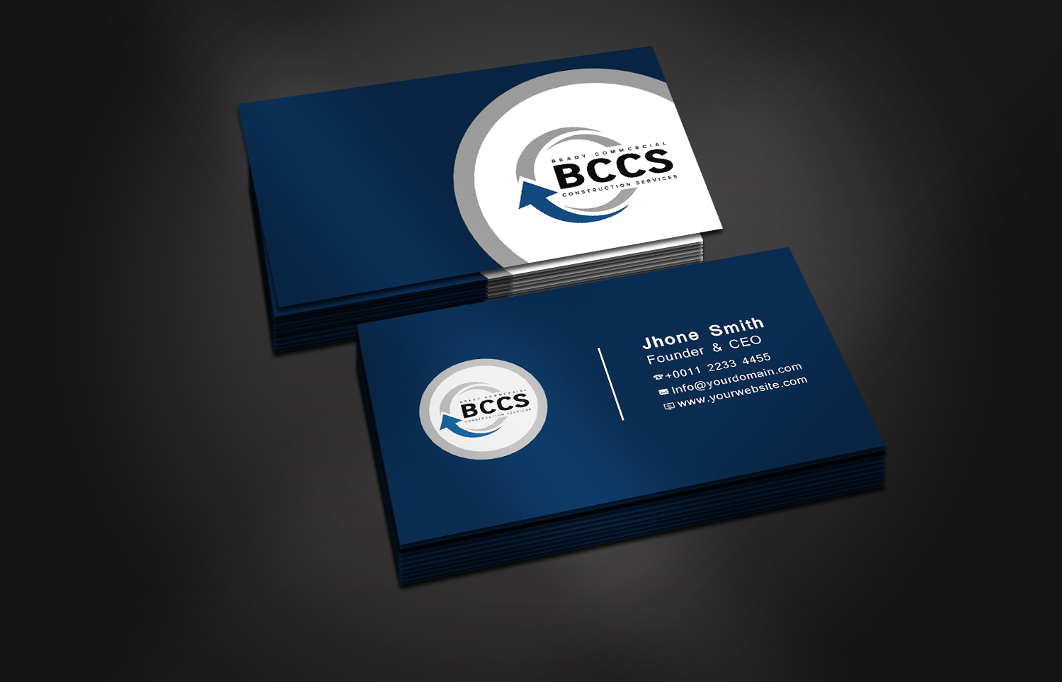 Business Card Design by Graphics Design Help for Brady Commercial Construction Services | Design #23520046