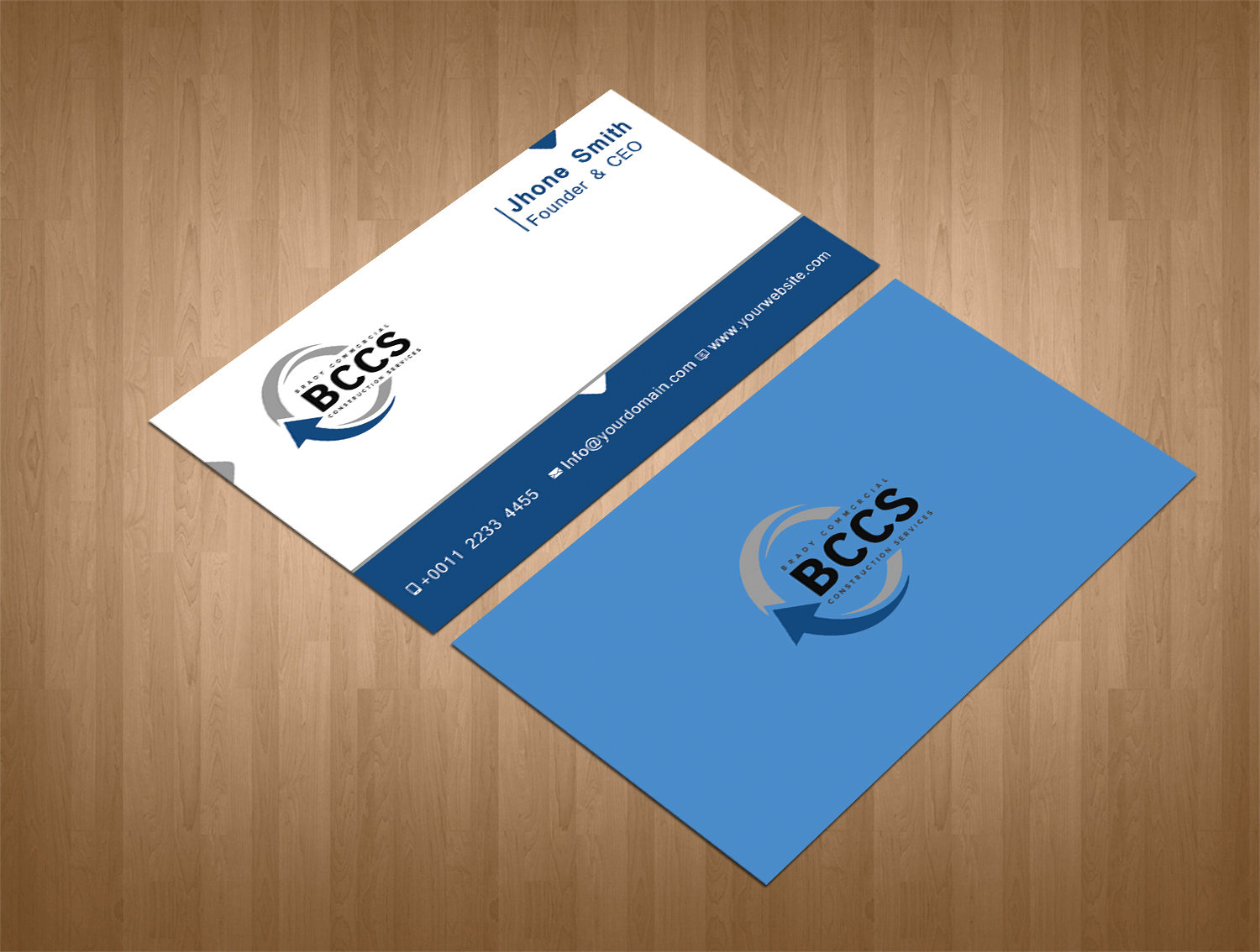 Business Card Design by Graphics Design Help for Brady Commercial Construction Services | Design #23520048