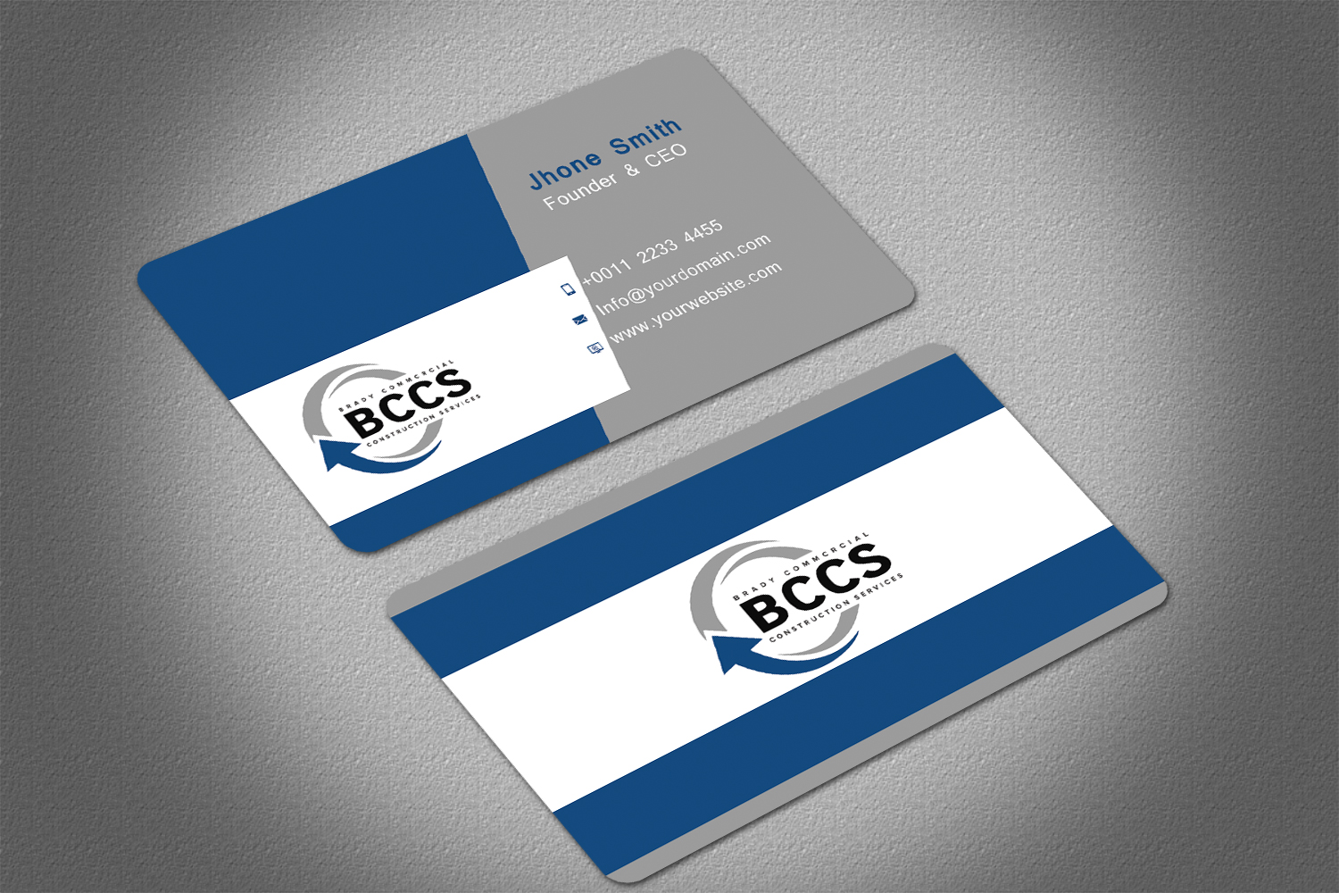 Business Card Design by Graphics Design Help for Brady Commercial Construction Services | Design #23520049