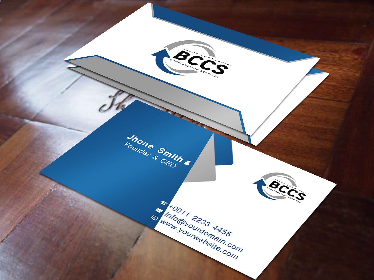 Business Card Design by Graphics Design Help for Brady Commercial Construction Services | Design #23520057