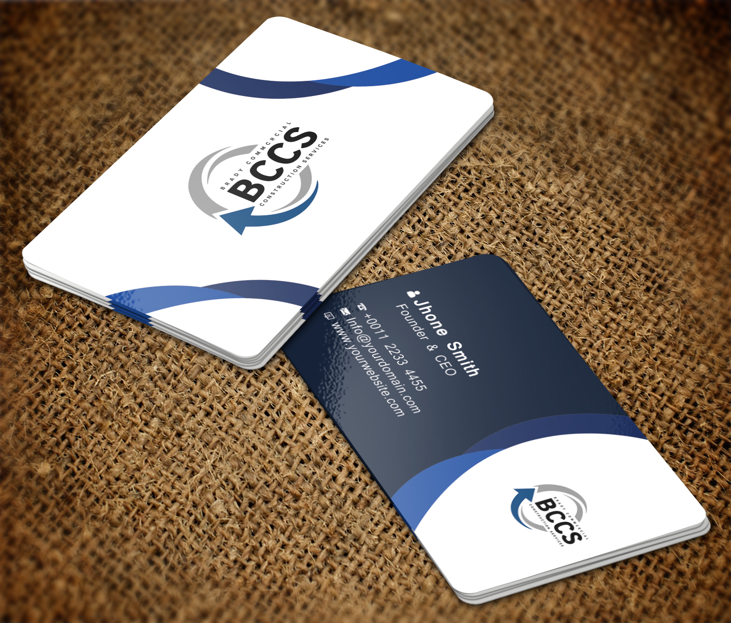 Business Card Design by Graphics Design Help for Brady Commercial Construction Services | Design #23520059