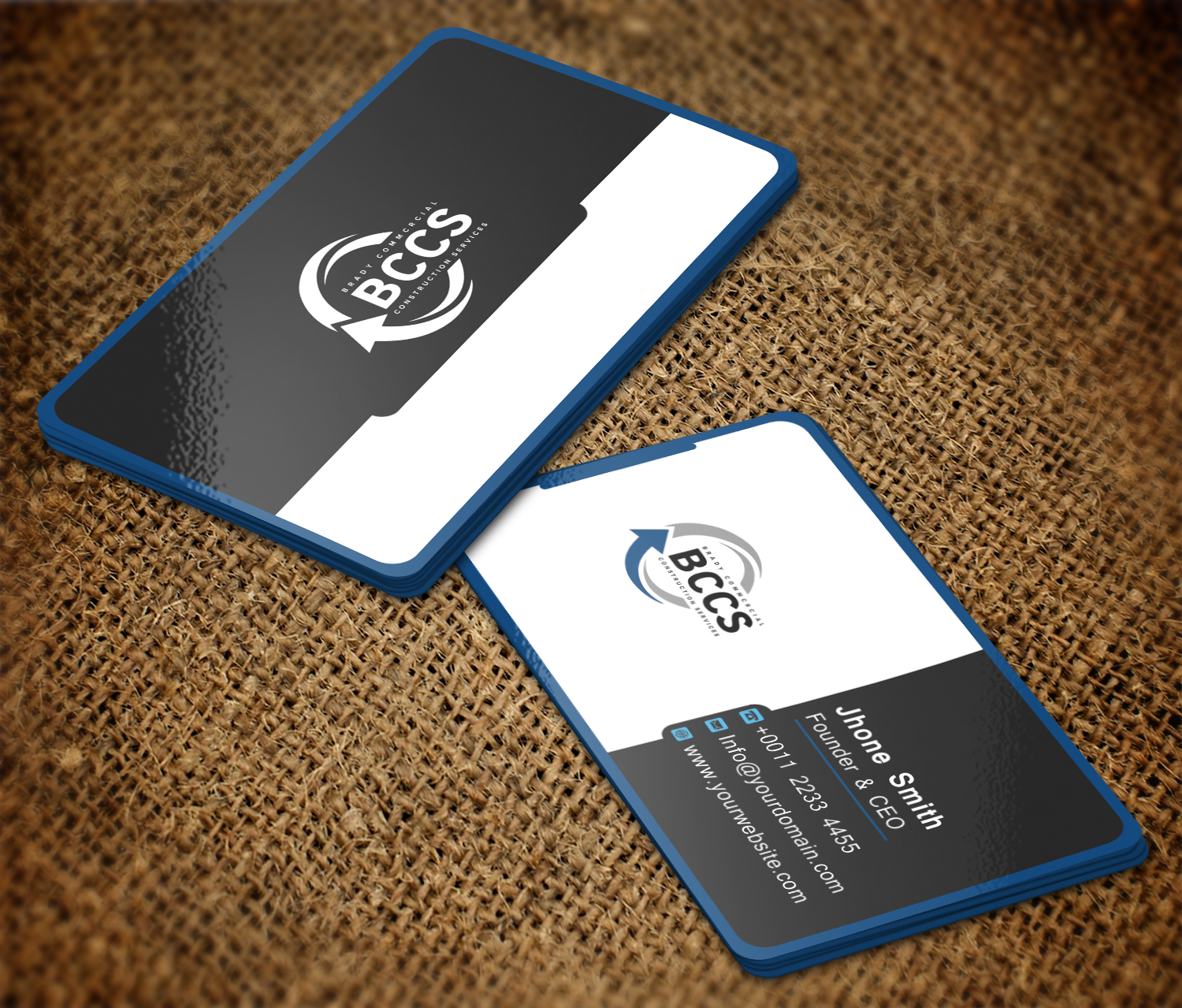Business Card Design by Graphics Design Help for Brady Commercial Construction Services | Design #23520072