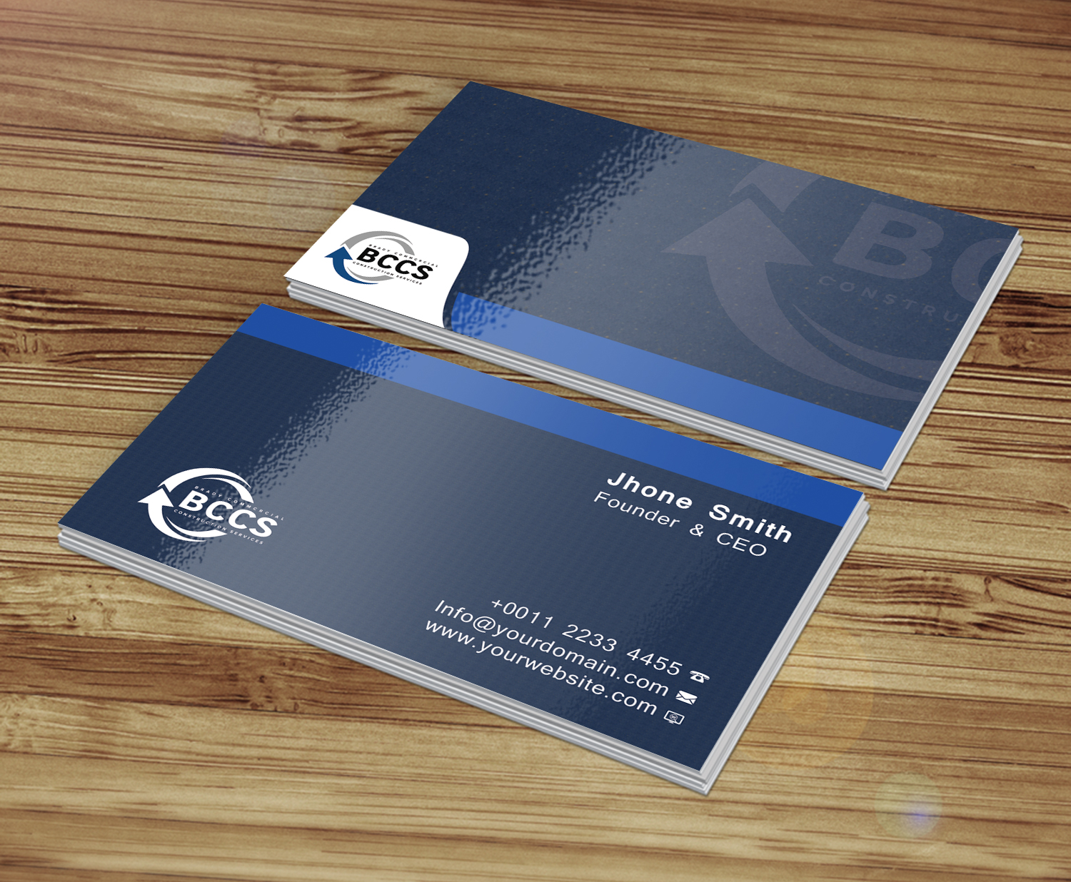 Business Card Design by Graphics Design Help for Brady Commercial Construction Services | Design #23520074