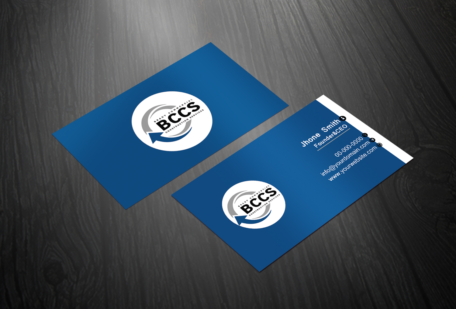 Business Card Design by Graphics Design Help for Brady Commercial Construction Services | Design #23520085