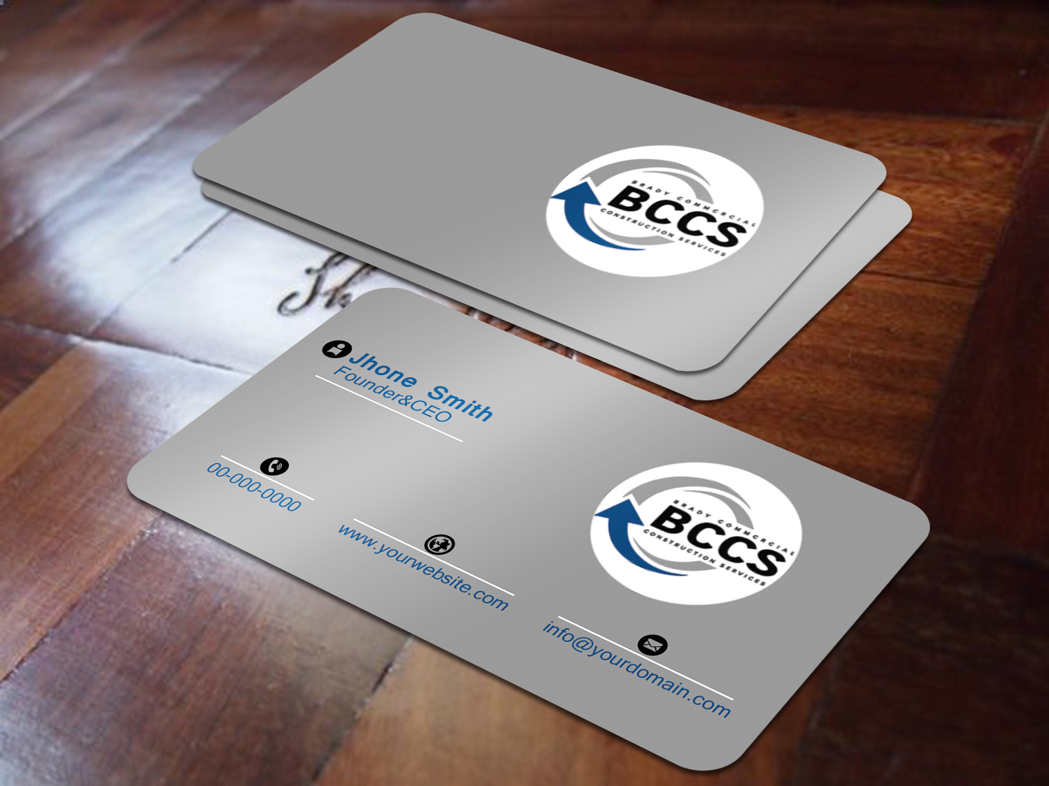 Business Card Design by Graphics Design Help for Brady Commercial Construction Services | Design #23520092