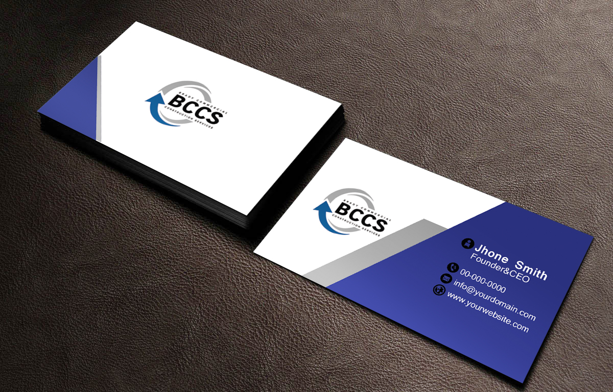 Business Card Design by Graphics Design Help for Brady Commercial Construction Services | Design #23520094