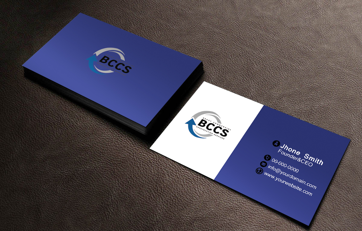 Business Card Design by Graphics Design Help for Brady Commercial Construction Services | Design #23520098