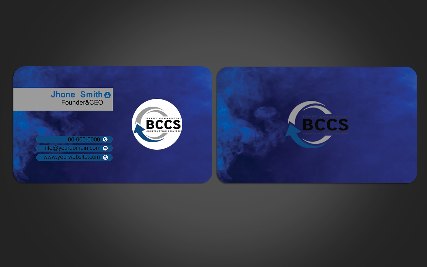 Business Card Design by Graphics Design Help for Brady Commercial Construction Services | Design #23520106