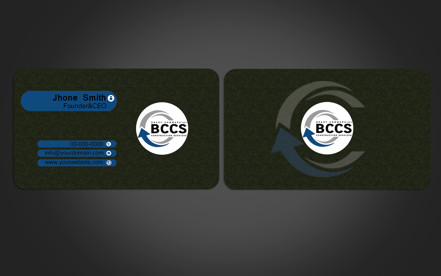 Design de Carte de Visite par Graphics Design Help pour Brady Commercial Construction Services | Design #23520122