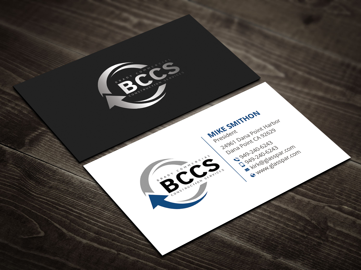 Business Card Design by DesignShout for Brady Commercial Construction Services | Design #23539349