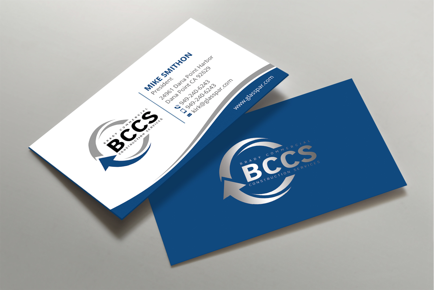 Visitenkarten-Design von DesignShout für Brady Commercial Construction Services | Design #23539461