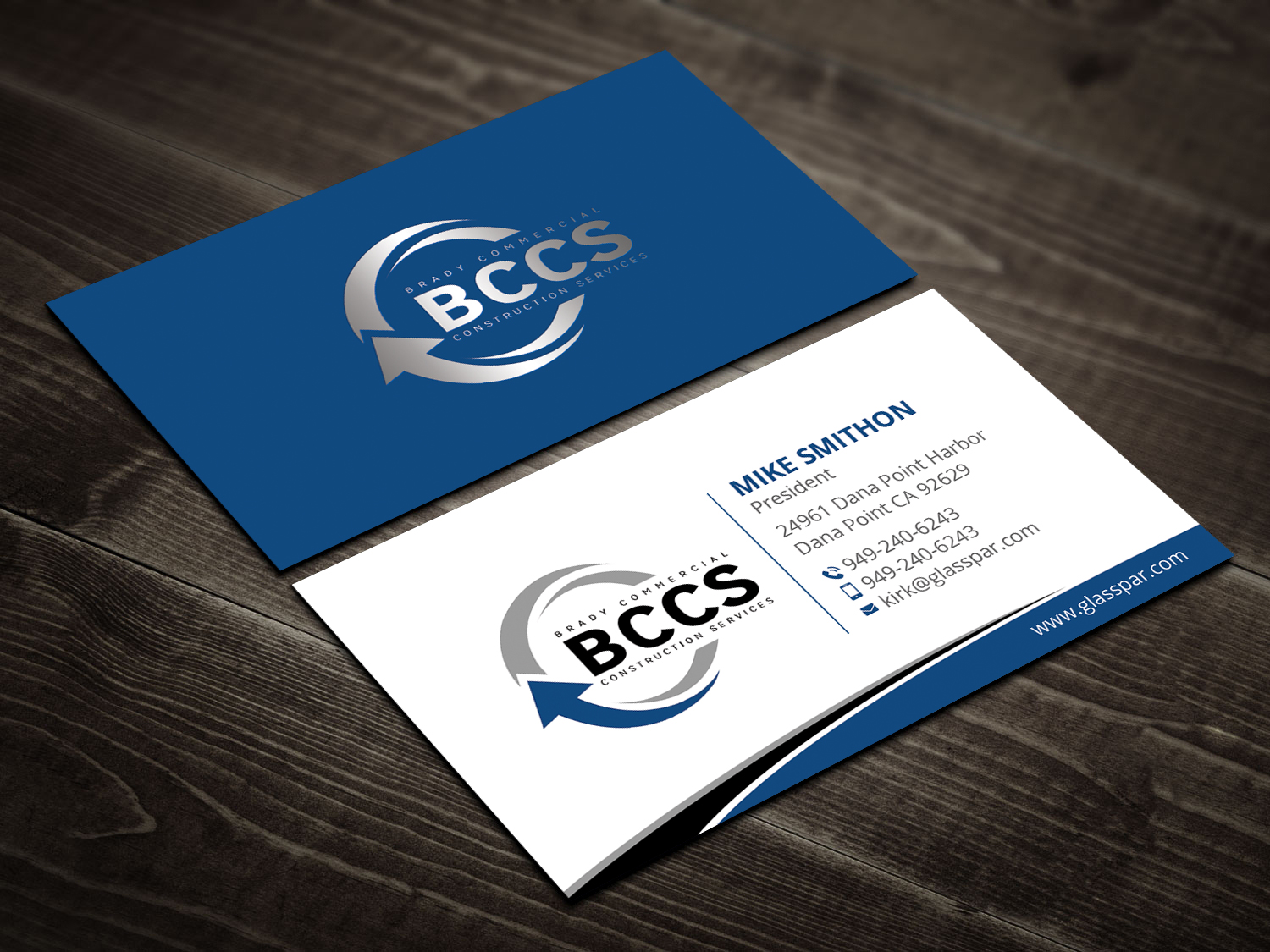 Diseño de Tarjeta de Presentación por DesignShout para Brady Commercial Construction Services | Diseño #23539463