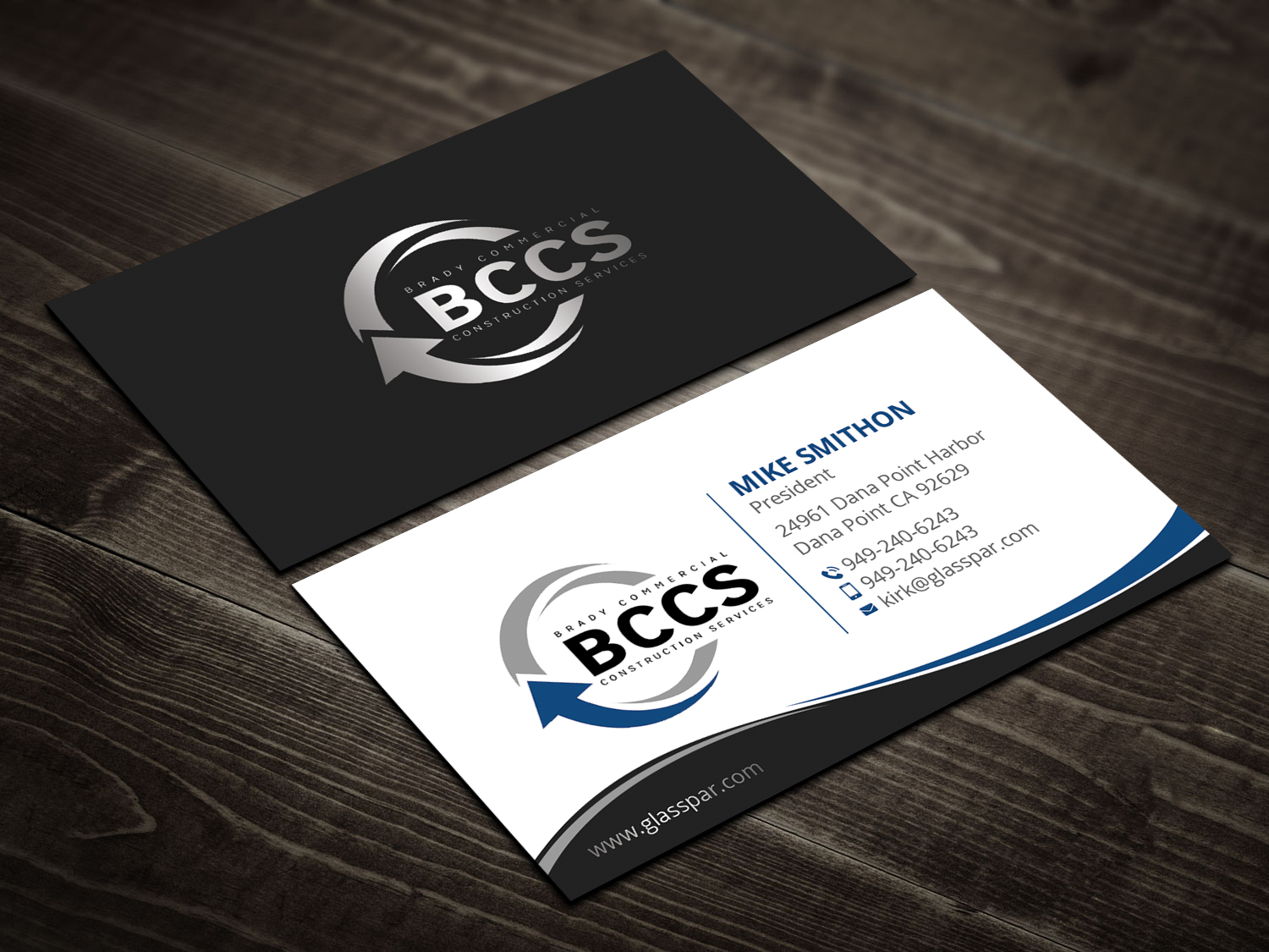 Business Card Design by DesignShout for Brady Commercial Construction Services | Design #23539475