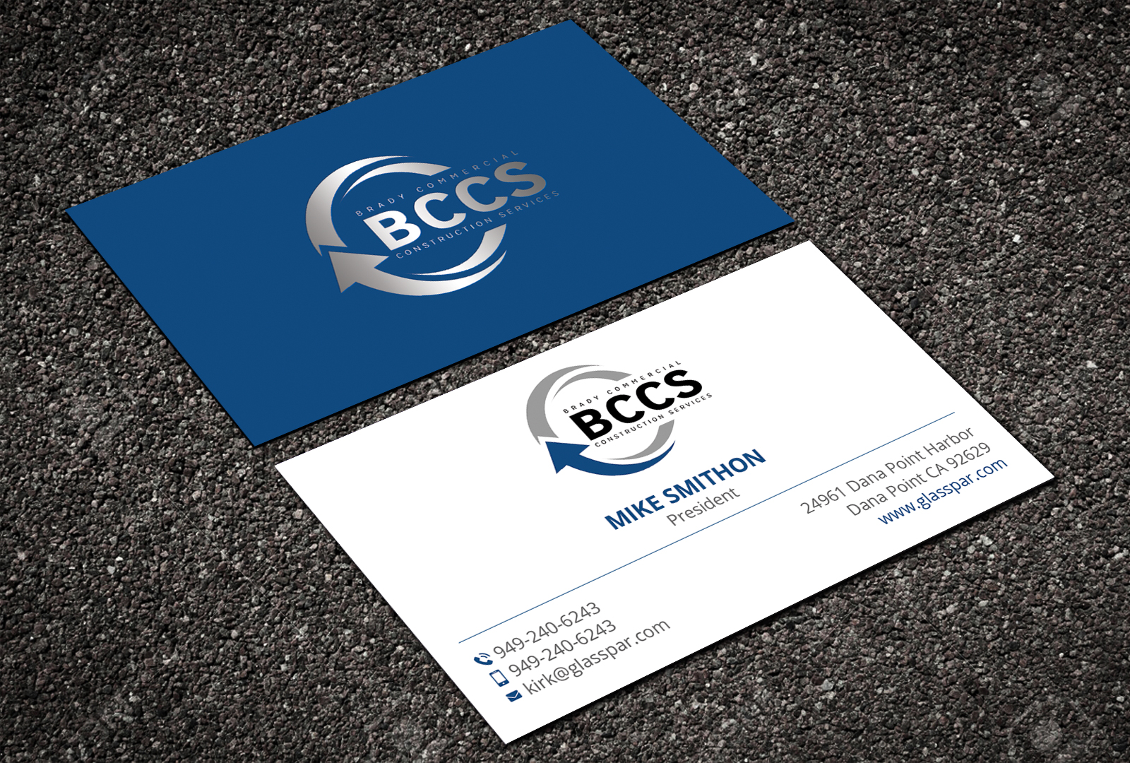 Diseño de Tarjeta de Presentación por DesignShout para Brady Commercial Construction Services | Diseño #23539585