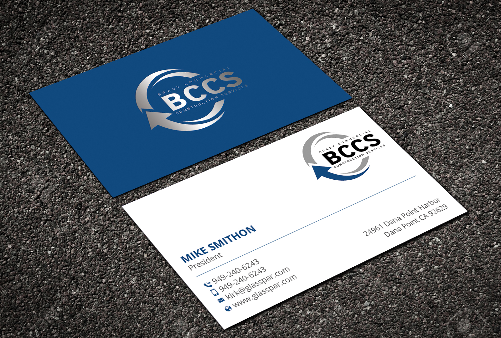 Diseño de Tarjeta de Presentación por DesignShout para Brady Commercial Construction Services | Diseño #23539586