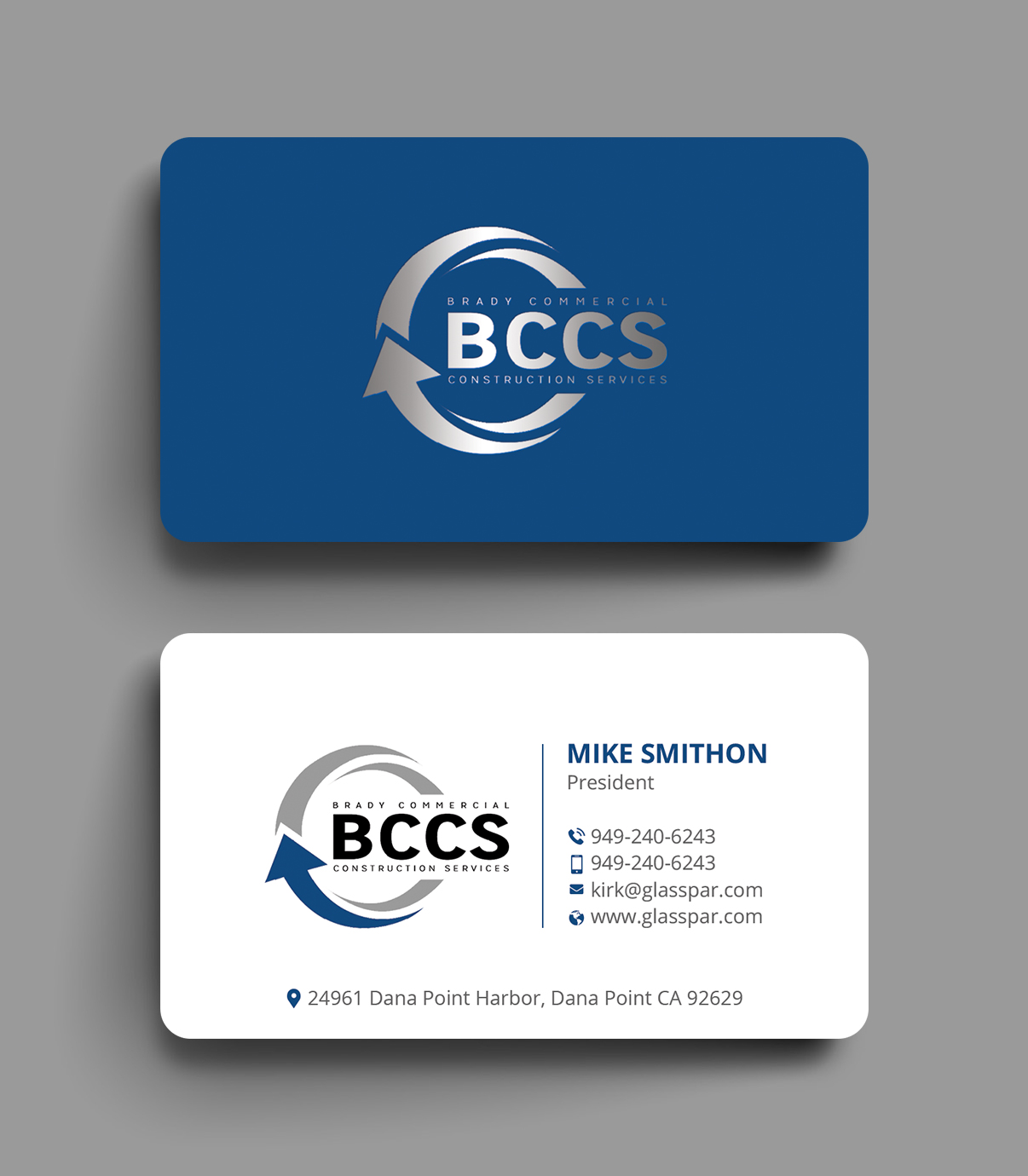 Diseño de Tarjeta de Presentación por DesignShout para Brady Commercial Construction Services | Diseño #23539606