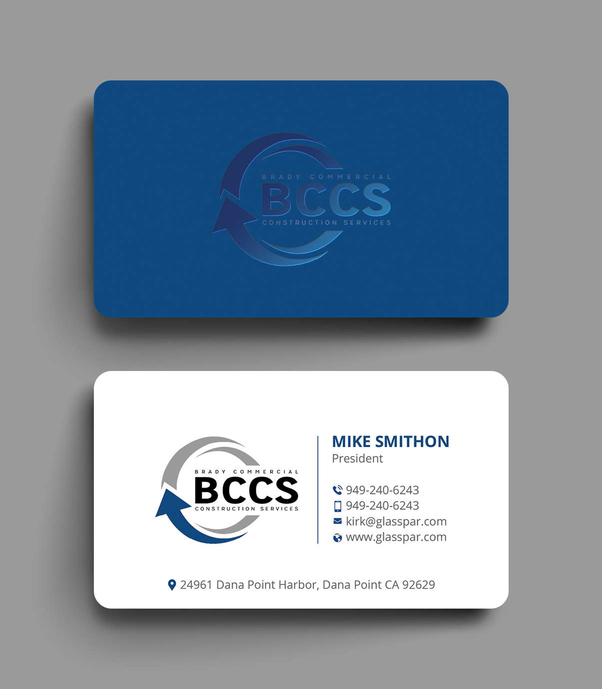 Business Card Design by DesignShout for Brady Commercial Construction Services | Design #23539612