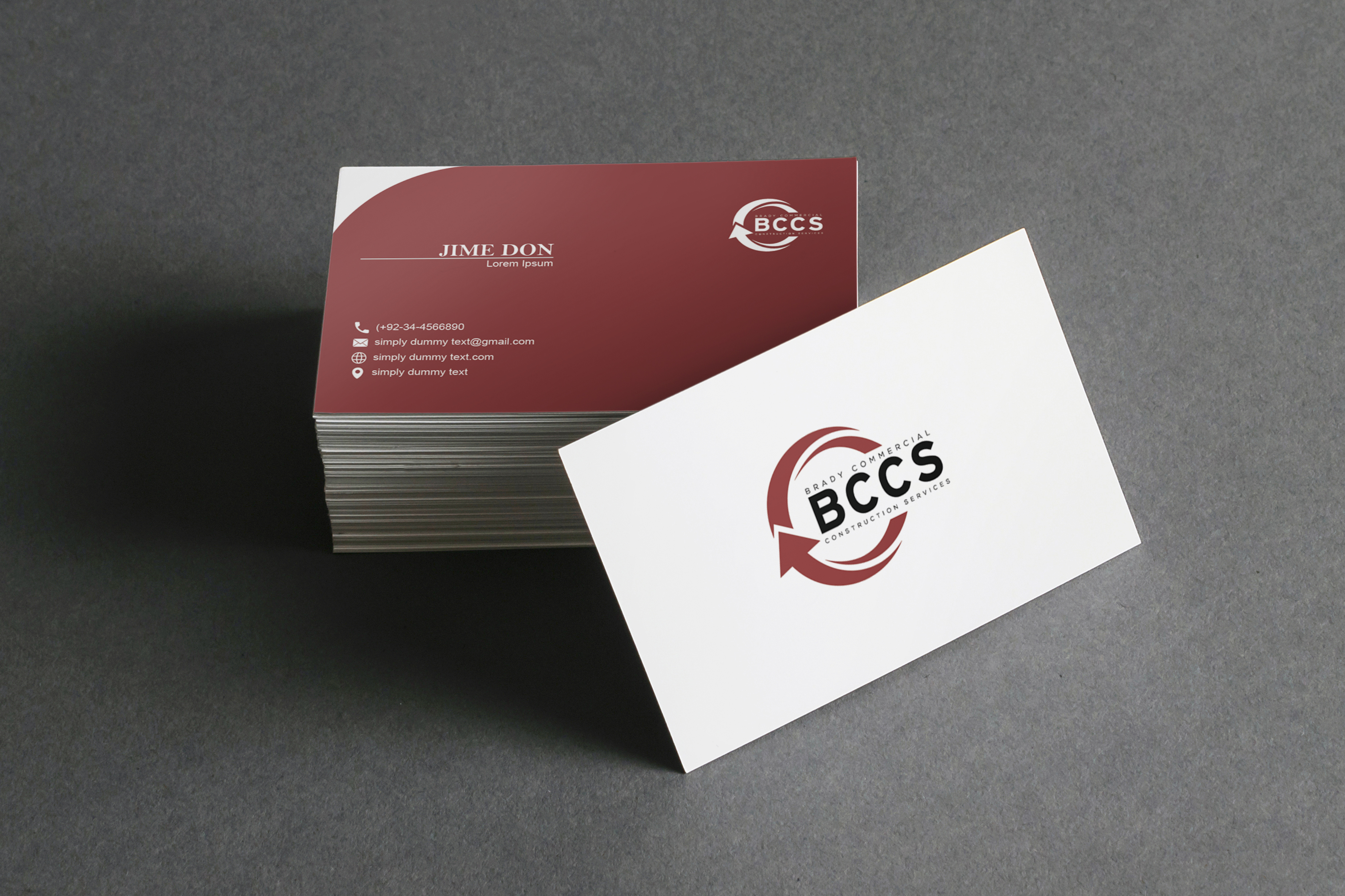 Business Card Design by muquitnadeem for Brady Commercial Construction Services | Design #23564353