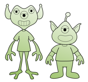 Alien design in 6 different poses | Grafik-Design von kaiser77