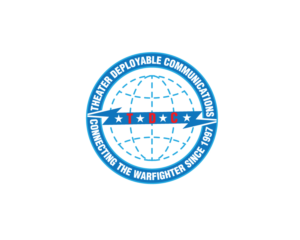 THEATER DEPLOYABLE COMMUNICATIONS // CONNECTING THE WARFIGHTER SINCE 1997  | Logo Design by Juli creation